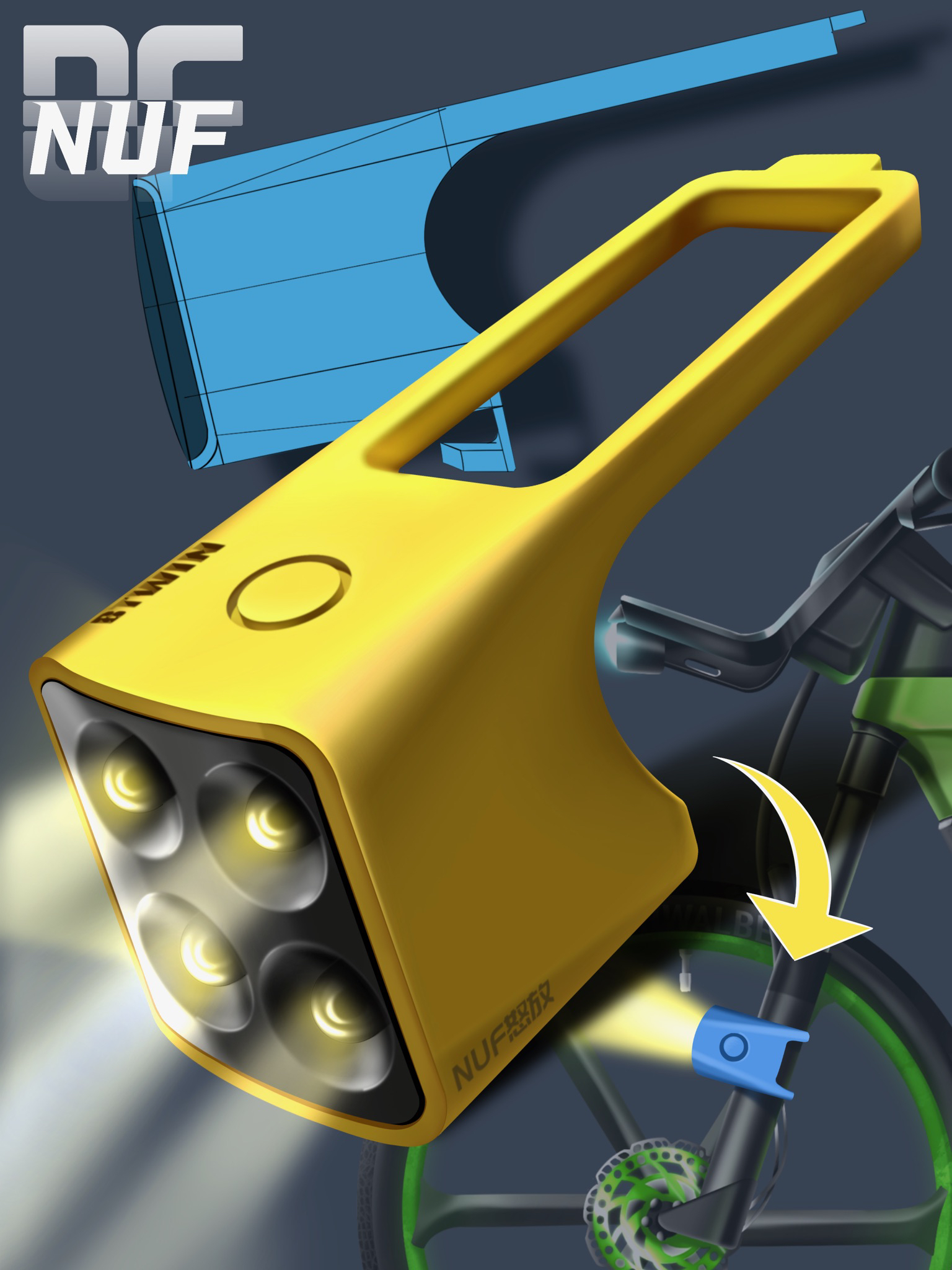 Hand drawn product design，iPad painting，product design，Painting steps，