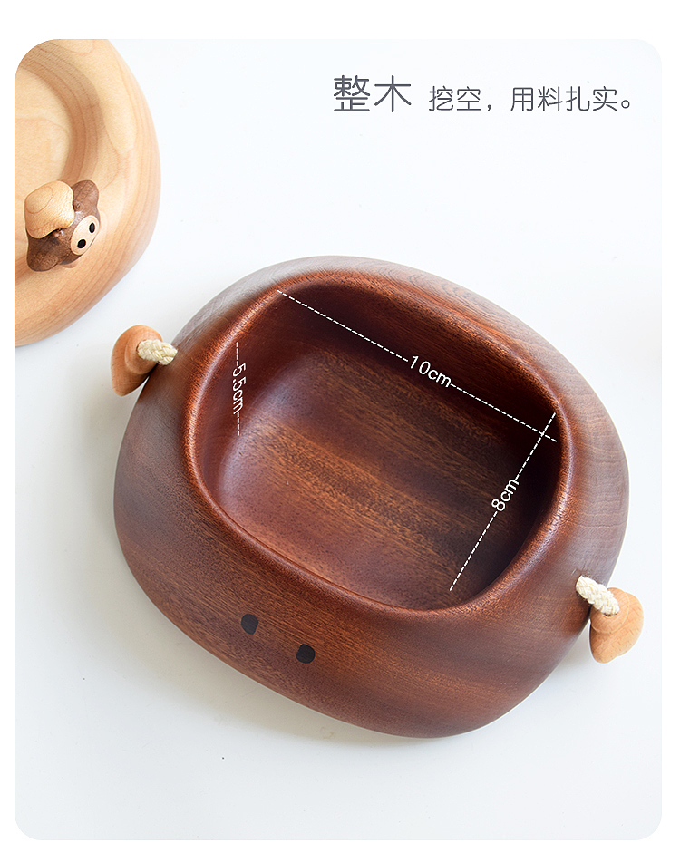 Original design，Changbai Mountain，Tianchi Monster，Solid wood handicrafts，lovely，Northeast Shenshan，storage box，