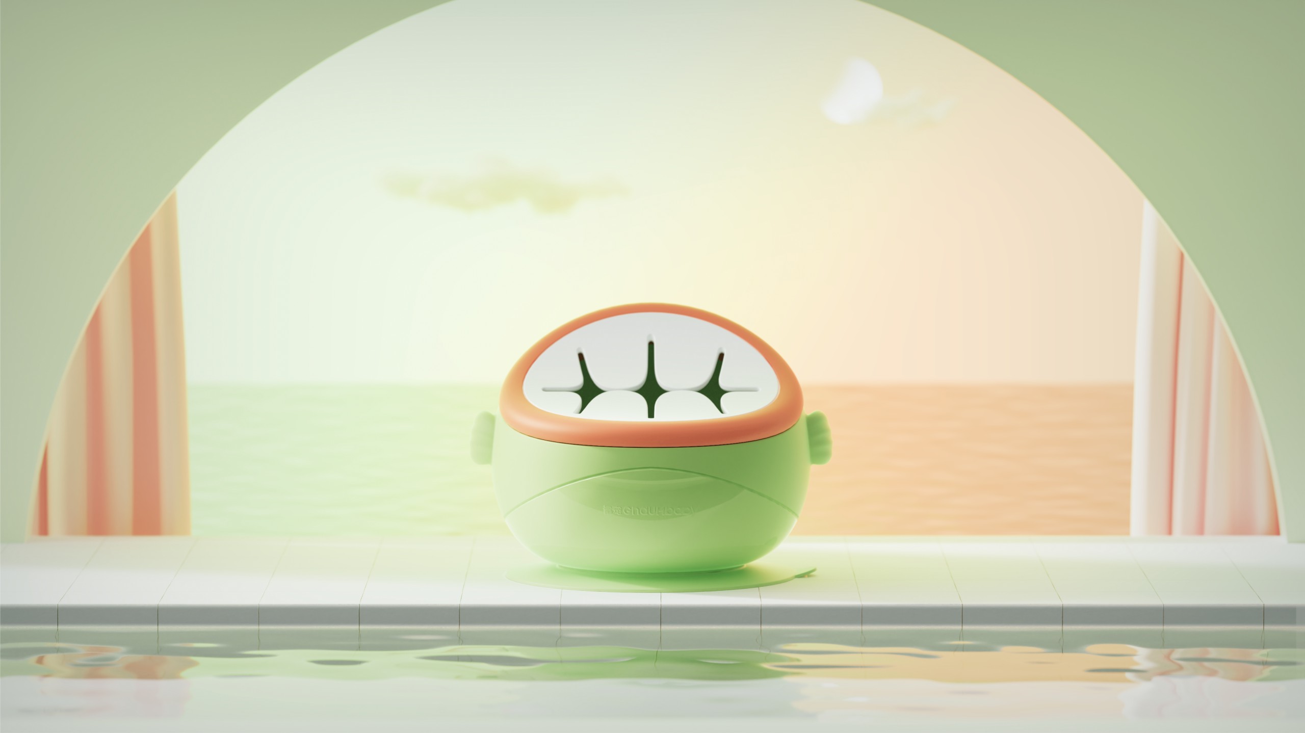 Maternal and infant products，Auxiliary food bowl，tableware，Snack bowl，