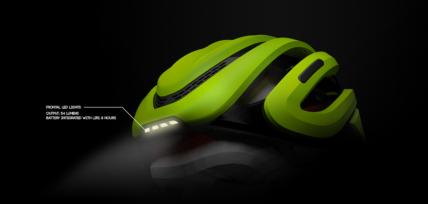 Bicycle helmet，protect，streamline，