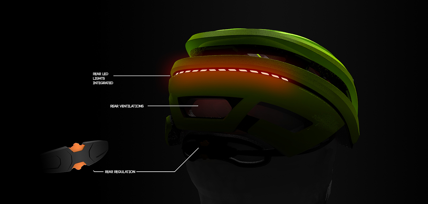 Bicycle helmet，protect，streamline，