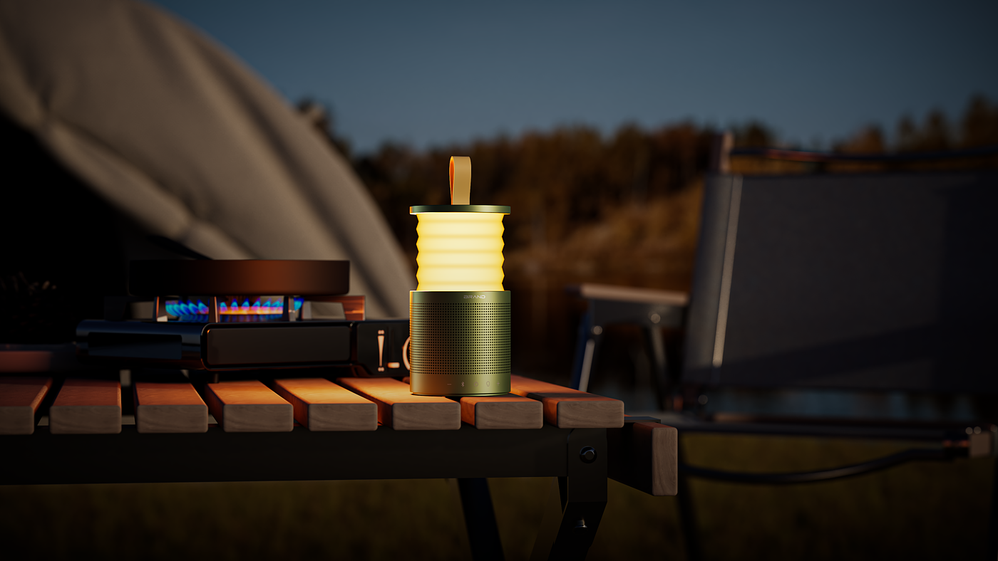 camping，Bluetooth Speaker ，outdoors，industrial design，product design，