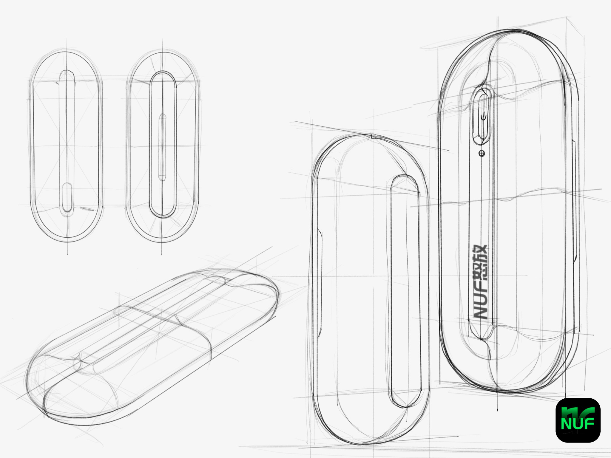 Hand drawn product design，Hand drawn renderings，iPad painting，Hand drawn industrial design，
