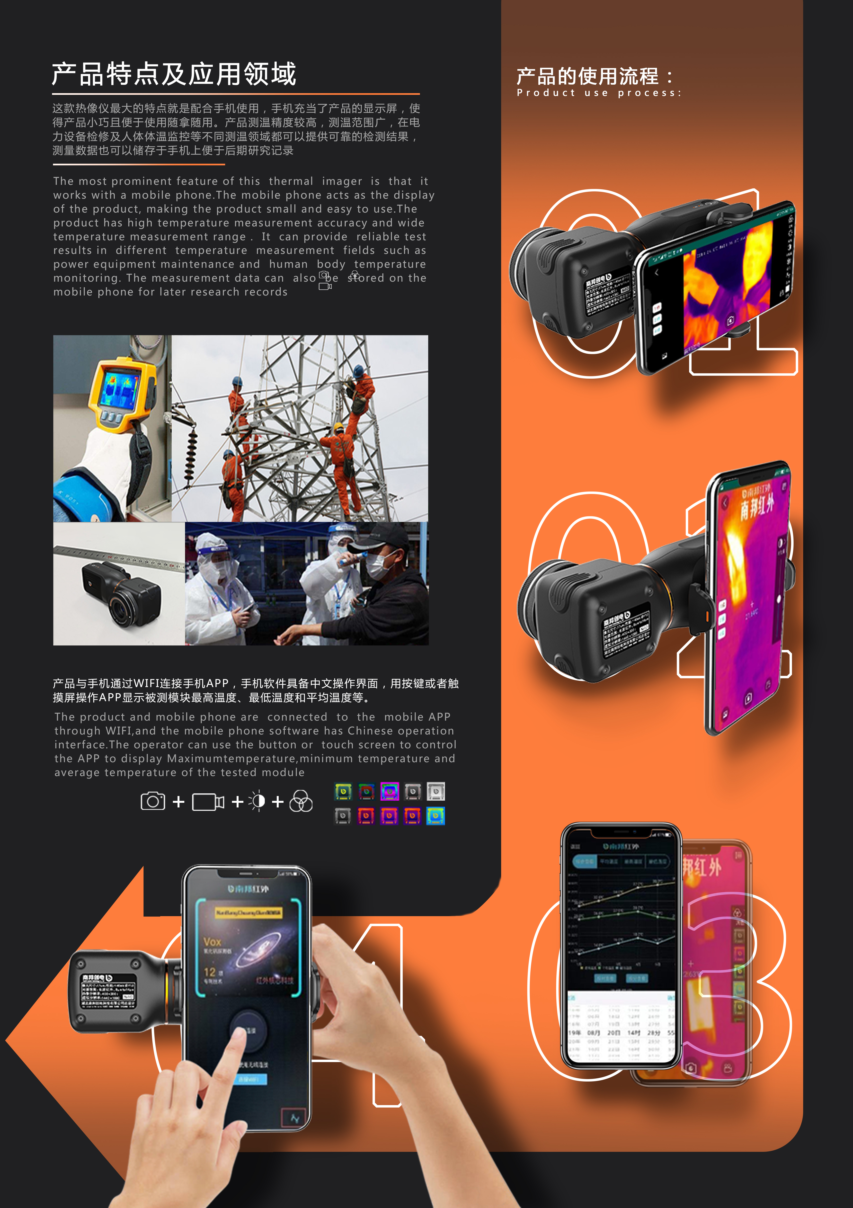 mobile phone，infrared，imaging，thermodetector，Mobile phone bayonet，infrared imaging ，