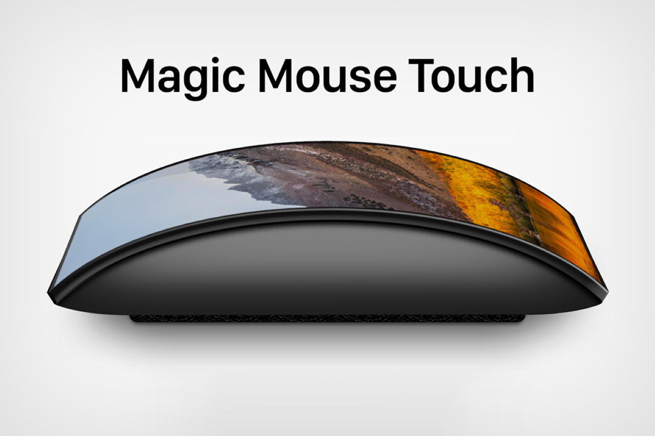 apple，Magic Mouse，curved touch screen，