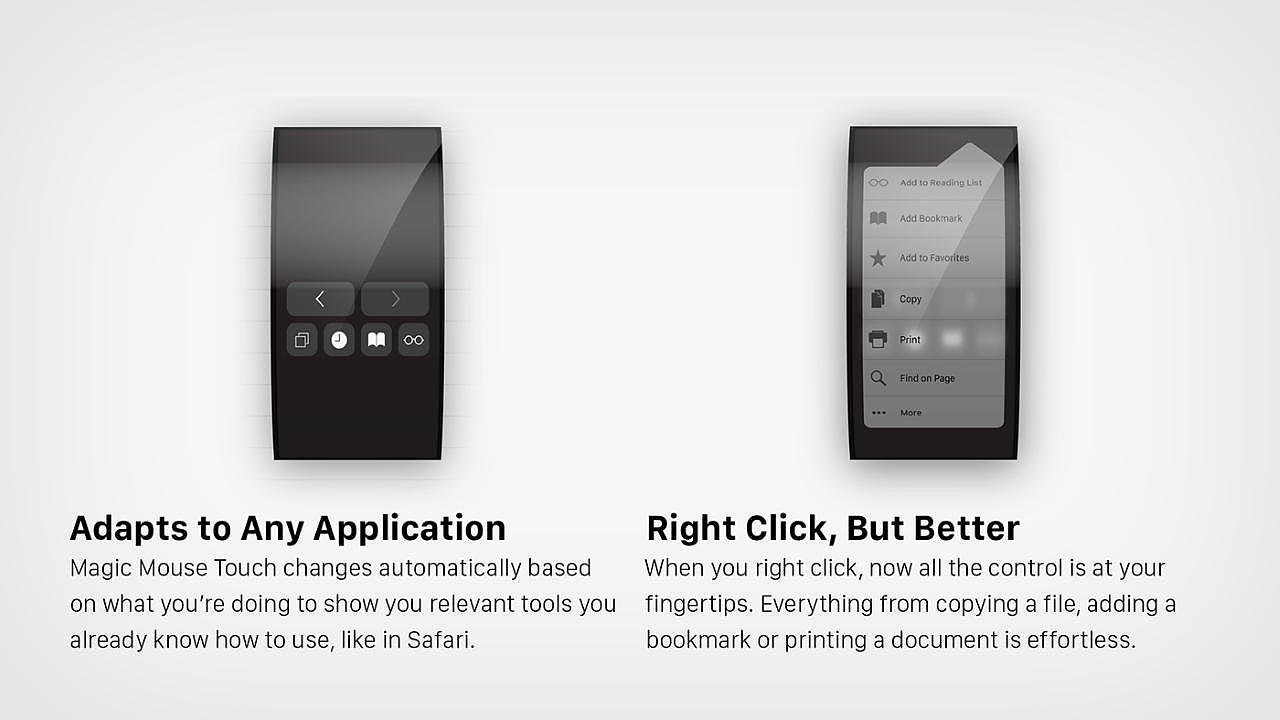 apple，魔术鼠标，曲面触摸屏，