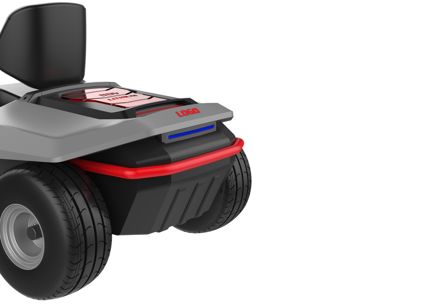 Lithium battery，lawn mower，Riding type，