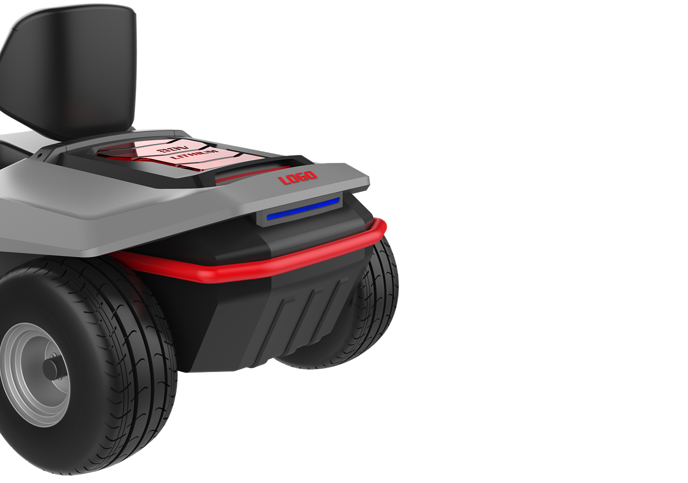 Lithium battery，lawn mower，Riding type，
