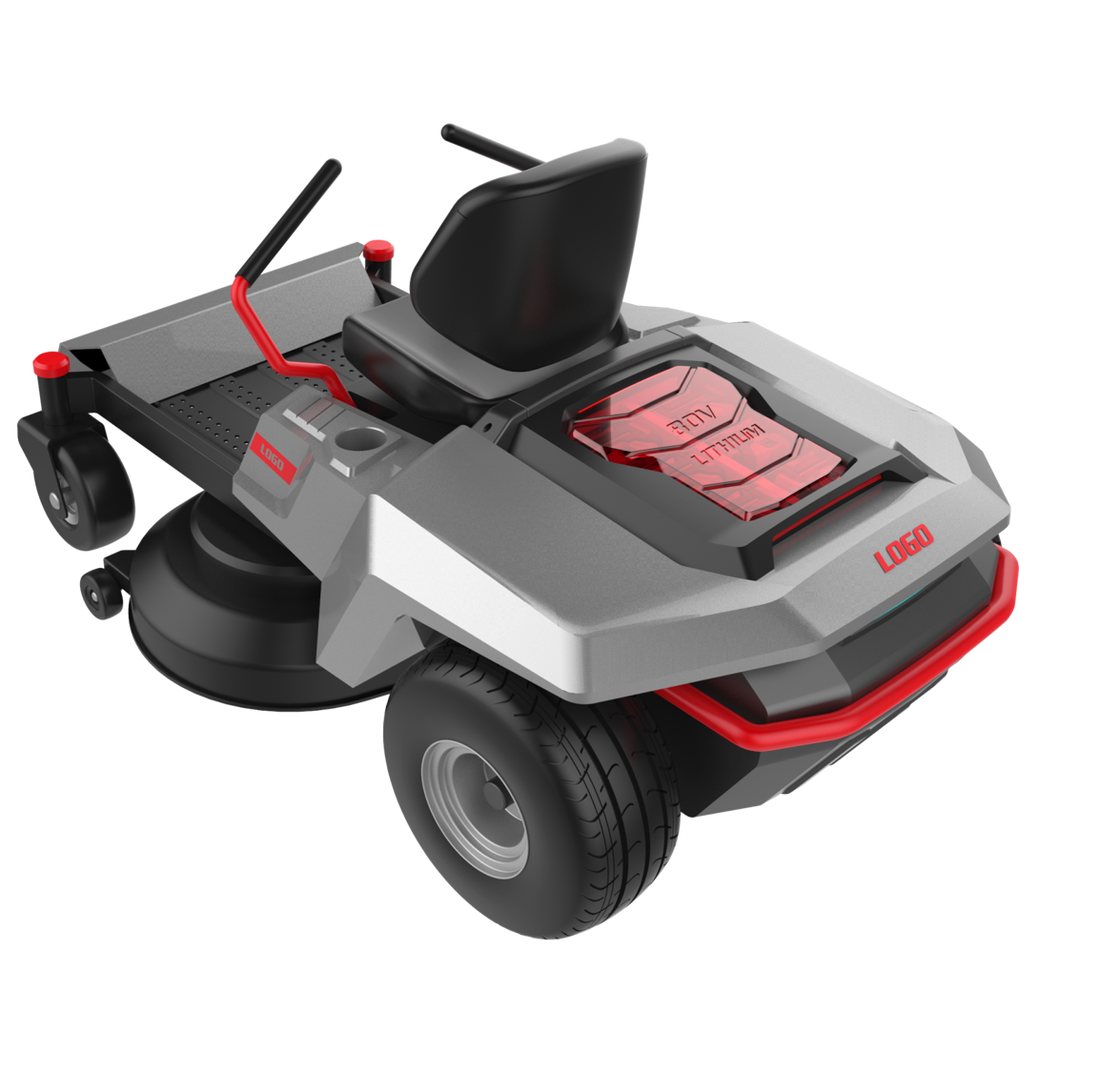 Lithium battery，lawn mower，Riding type，