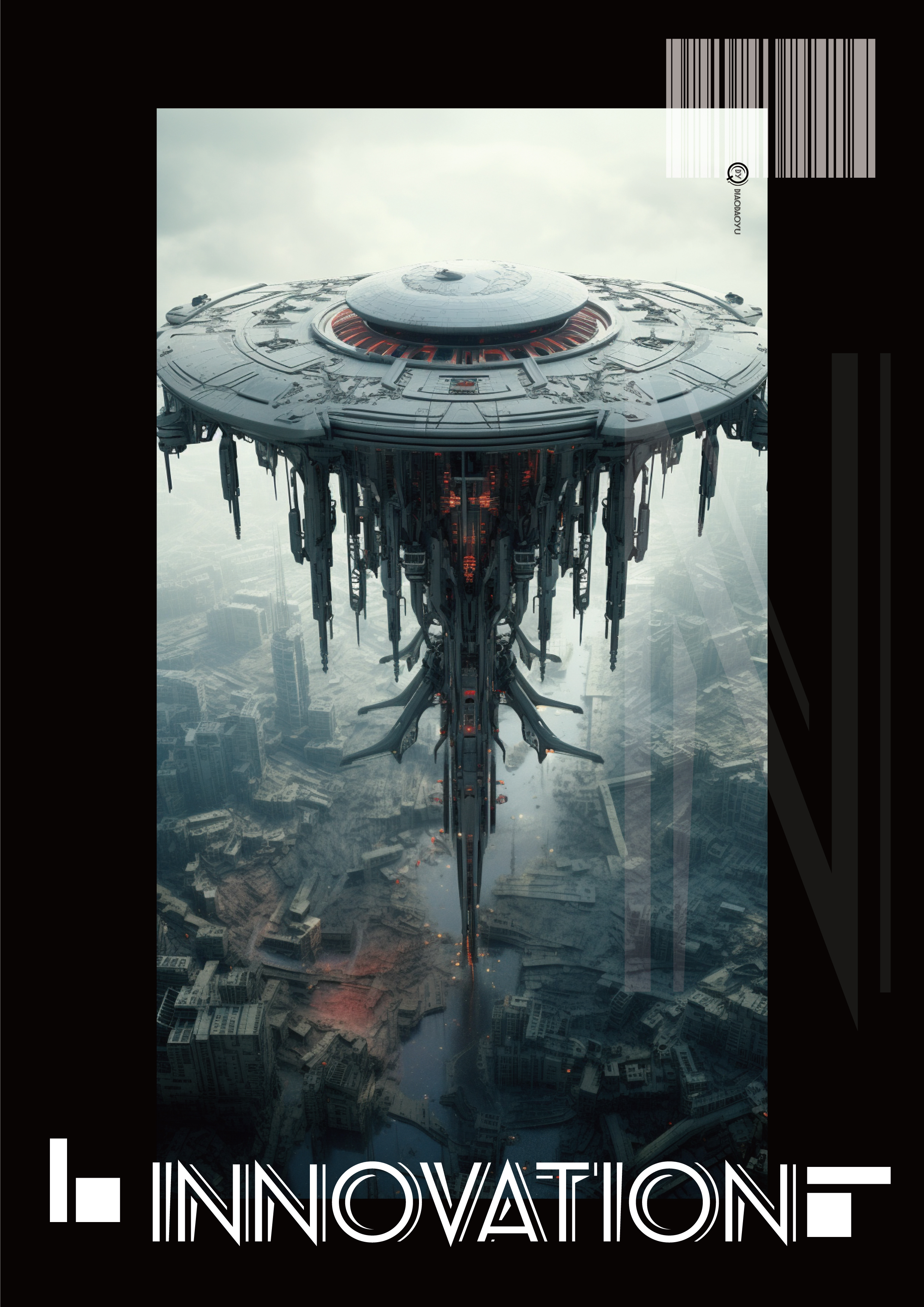 UAV，science fiction，ai，Design，Concept map，