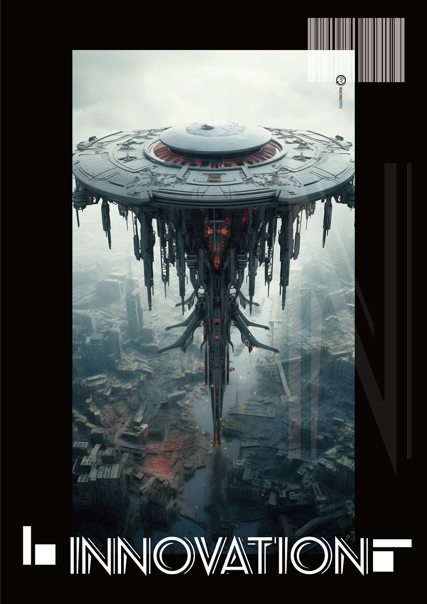 UAV，science fiction，ai，Design，Concept map，