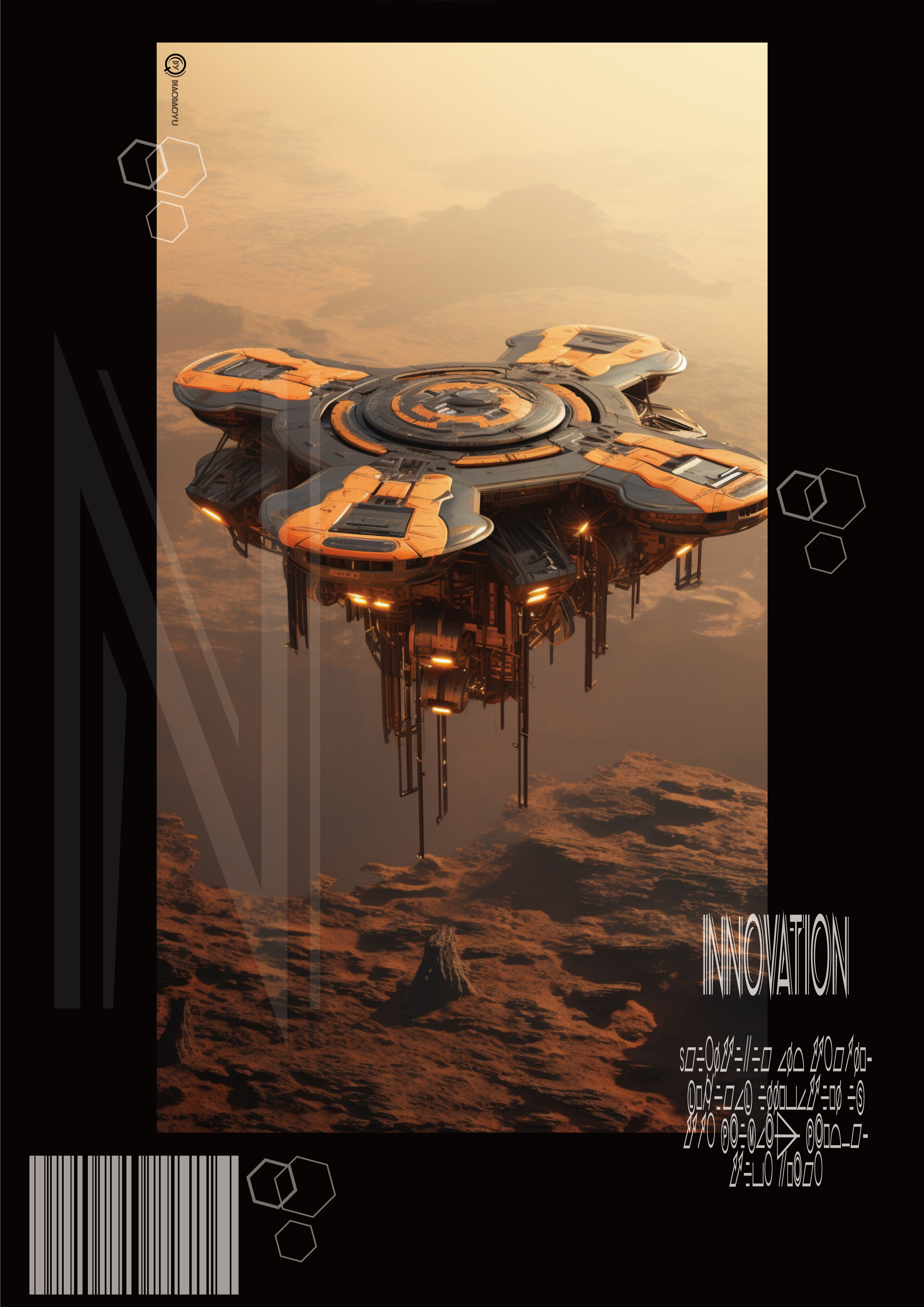 UAV，science fiction，ai，Design，Concept map，