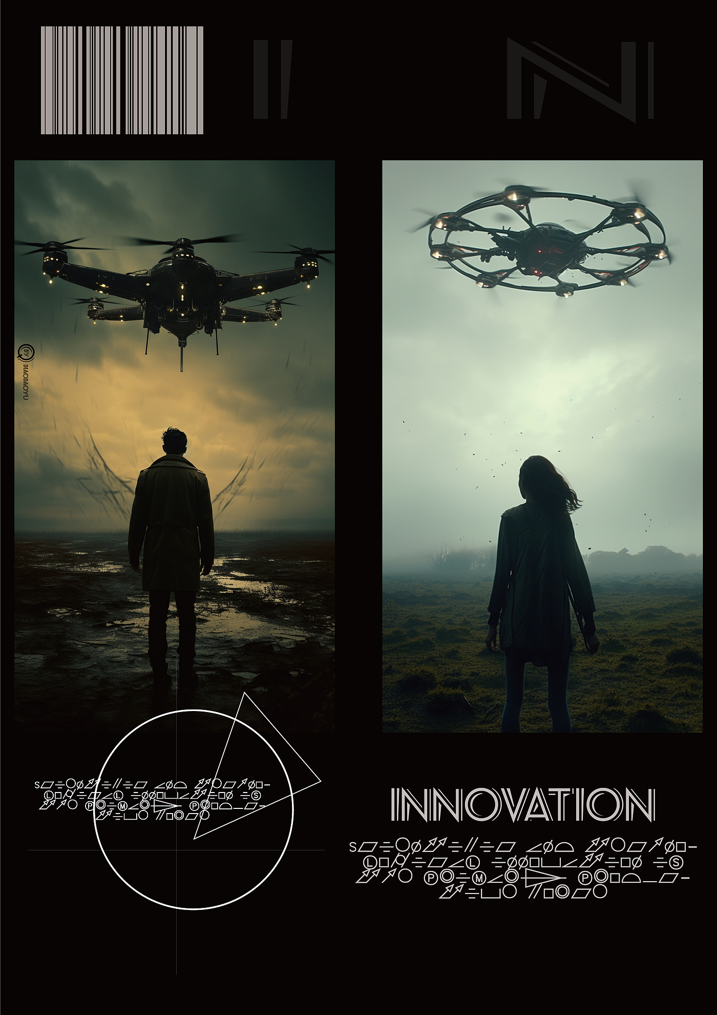 UAV，science fiction，ai，Design，Concept map，