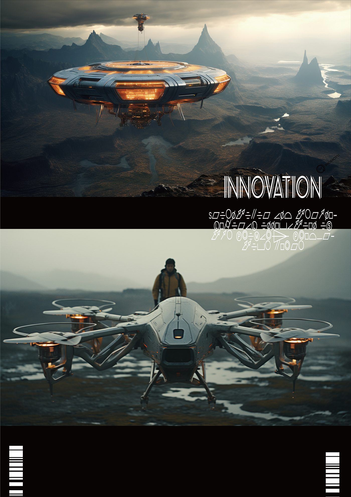 UAV，science fiction，ai，Design，Concept map，