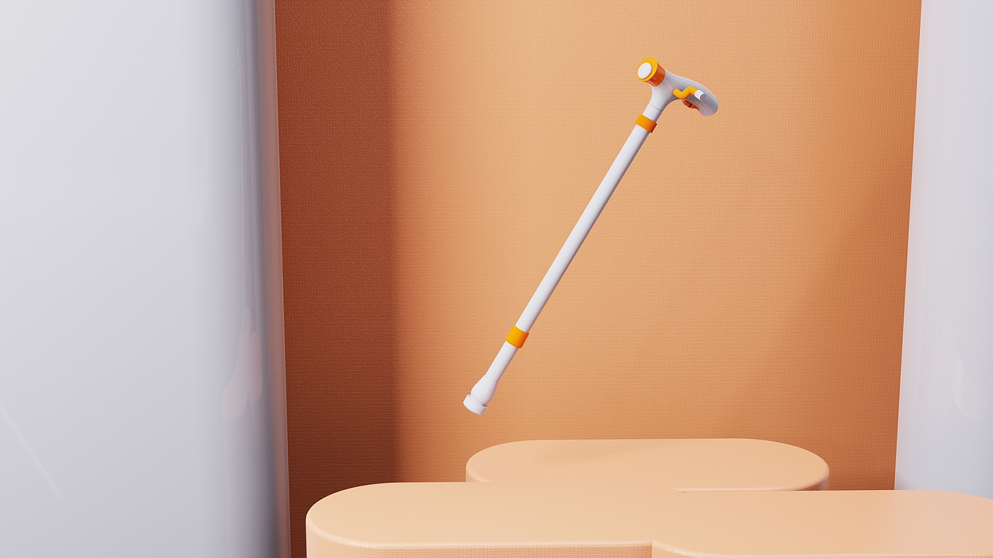 a cane，