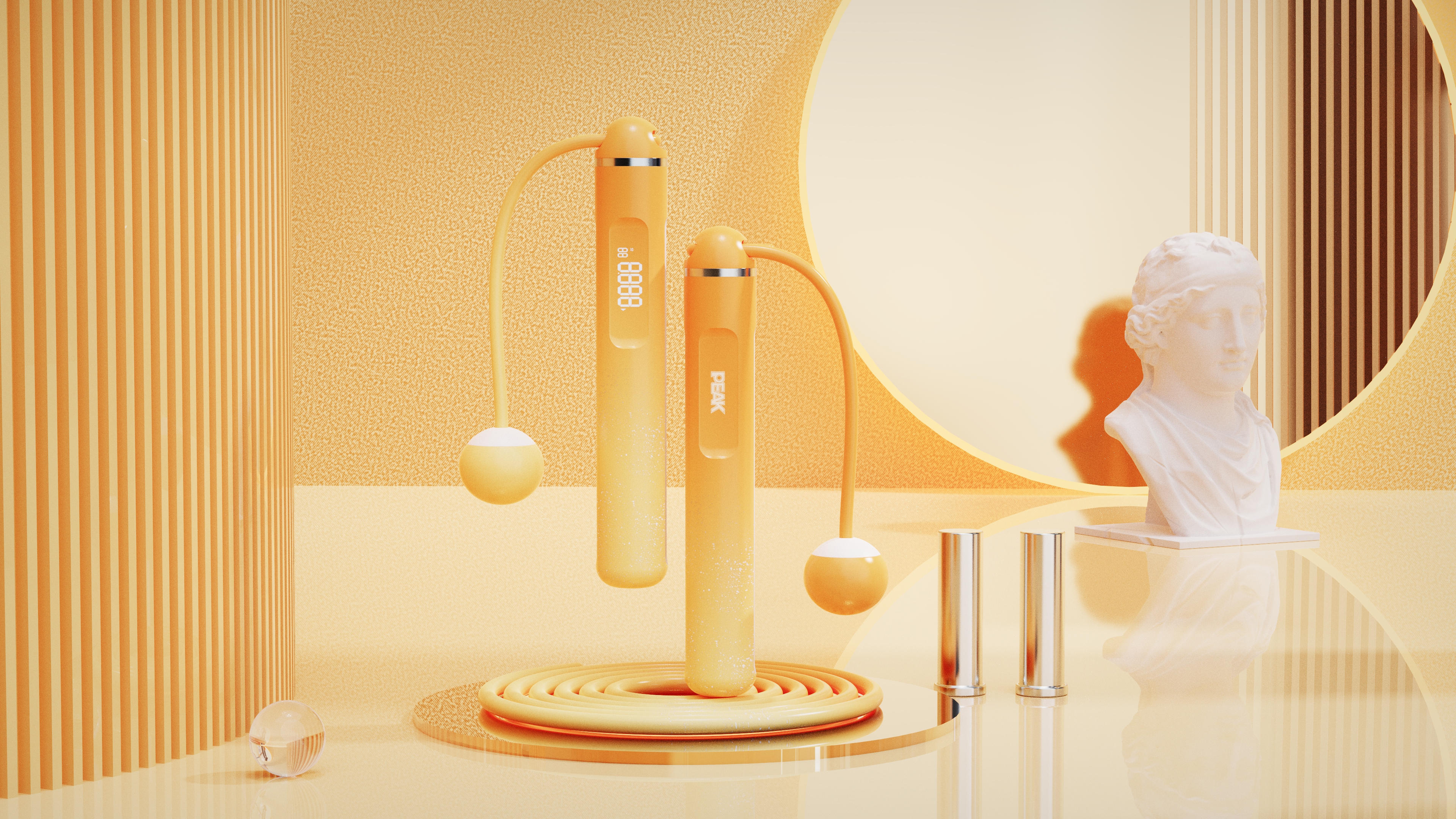 Sports wind，Gradient，trendy sense，Rhythmic，Metal ring，variegated embellishment，