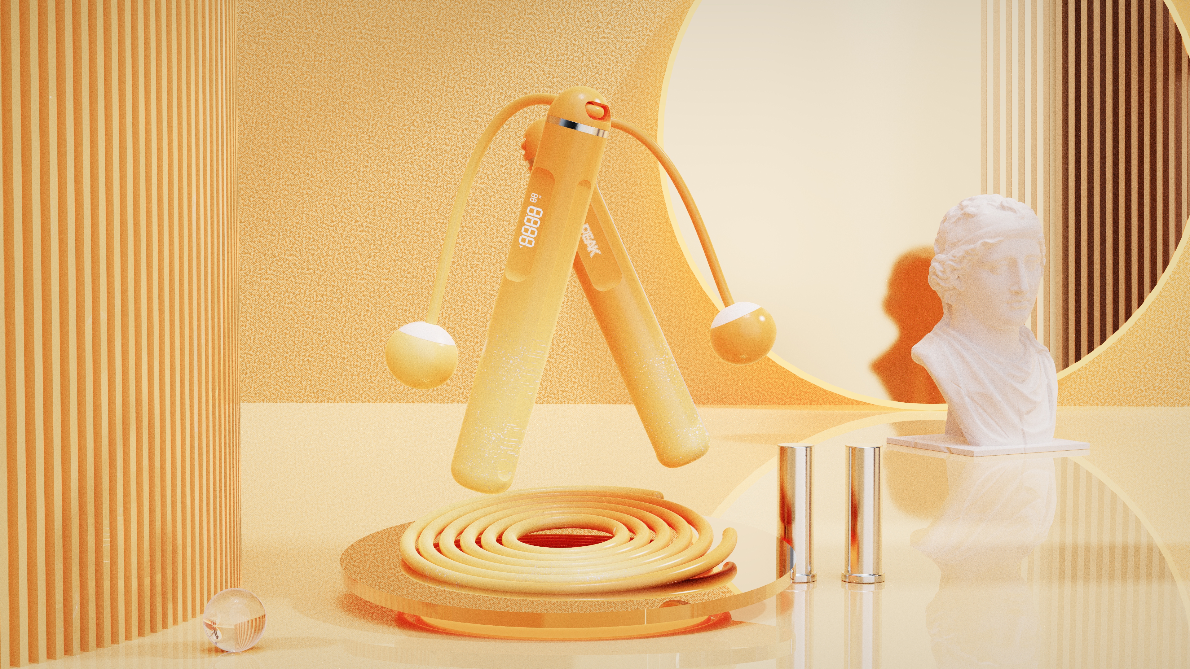 Sports wind，Gradient，trendy sense，Rhythmic，Metal ring，variegated embellishment，