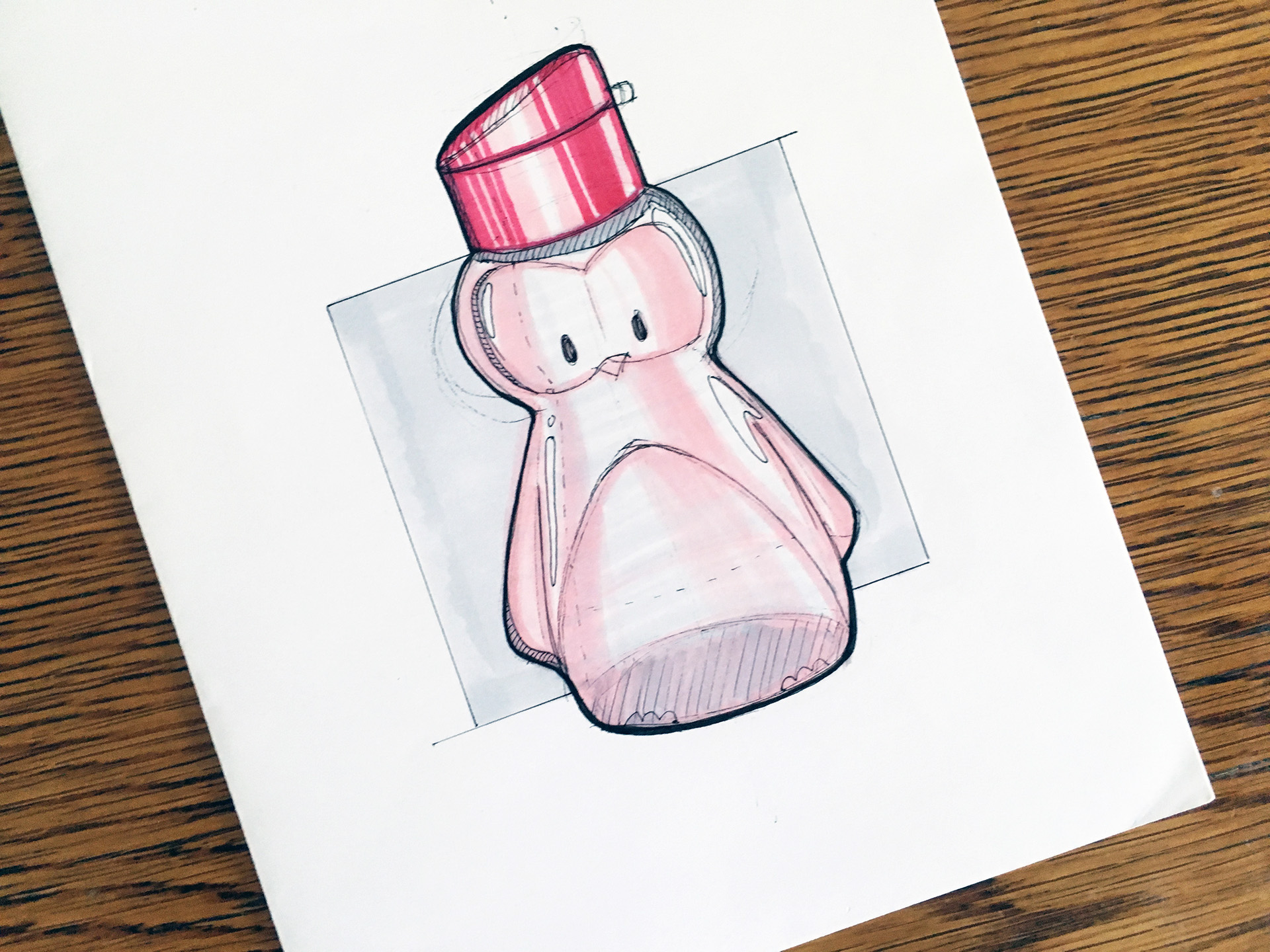 product design，sketch，marker pen，