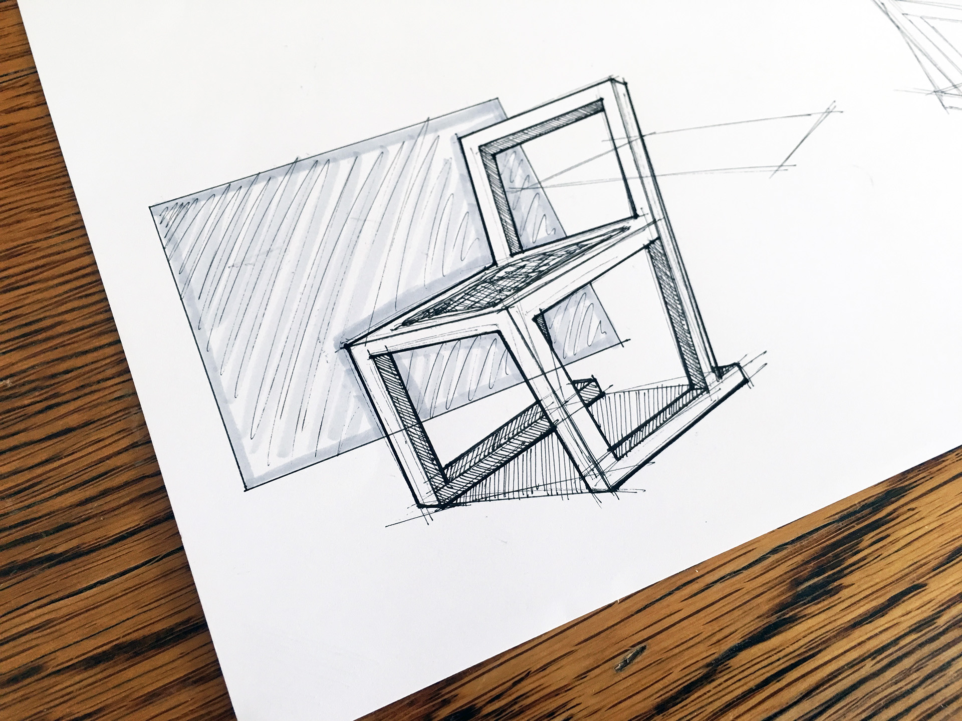 product design，sketch，marker pen，