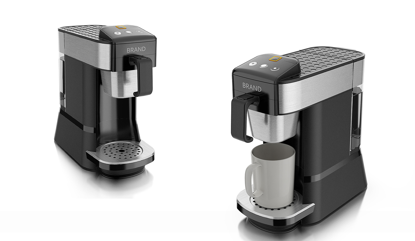 K-cup，Coffee machine，black，product design，