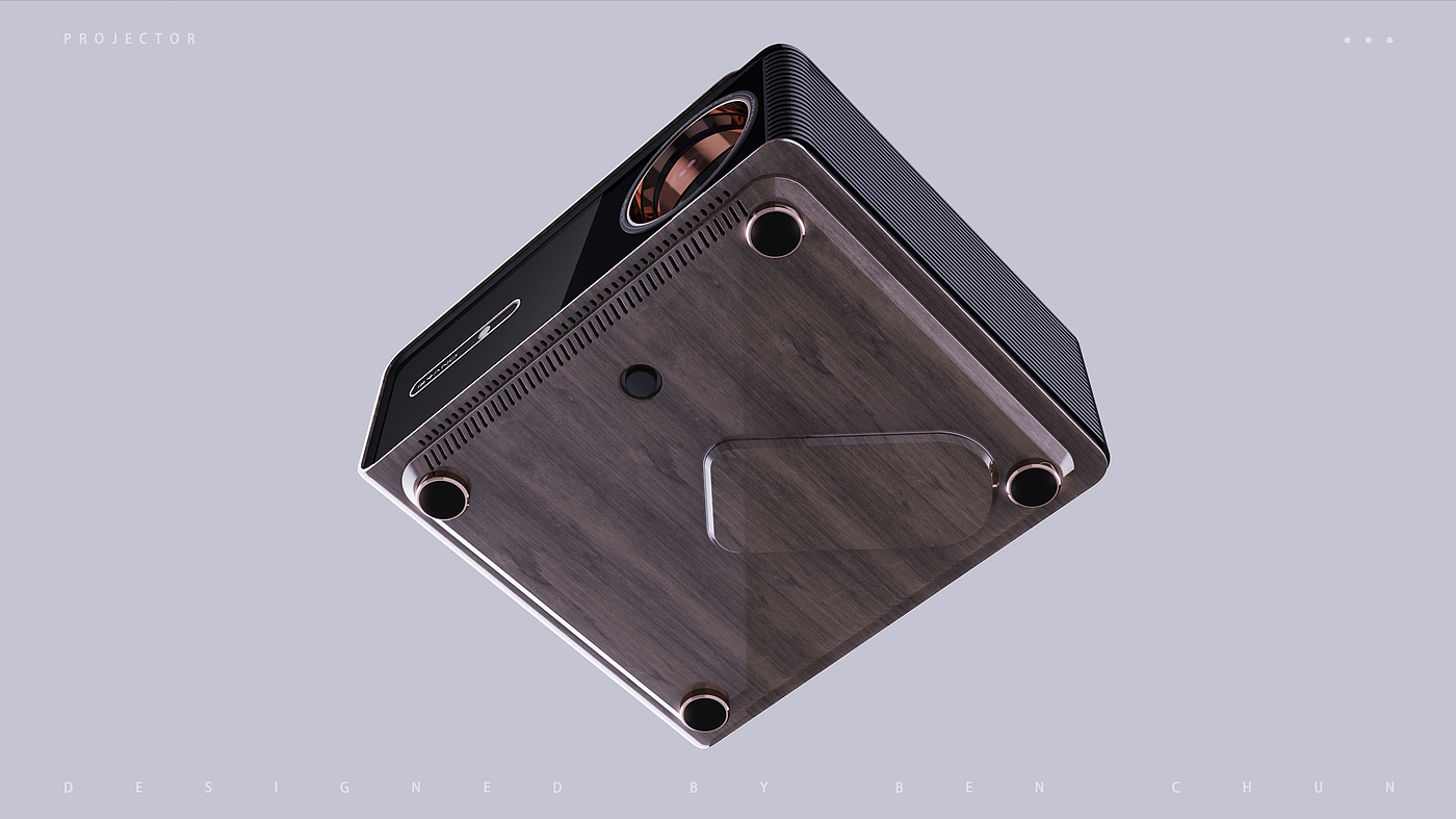Projector, projector, retro, wood grain, sense of science and technology,，