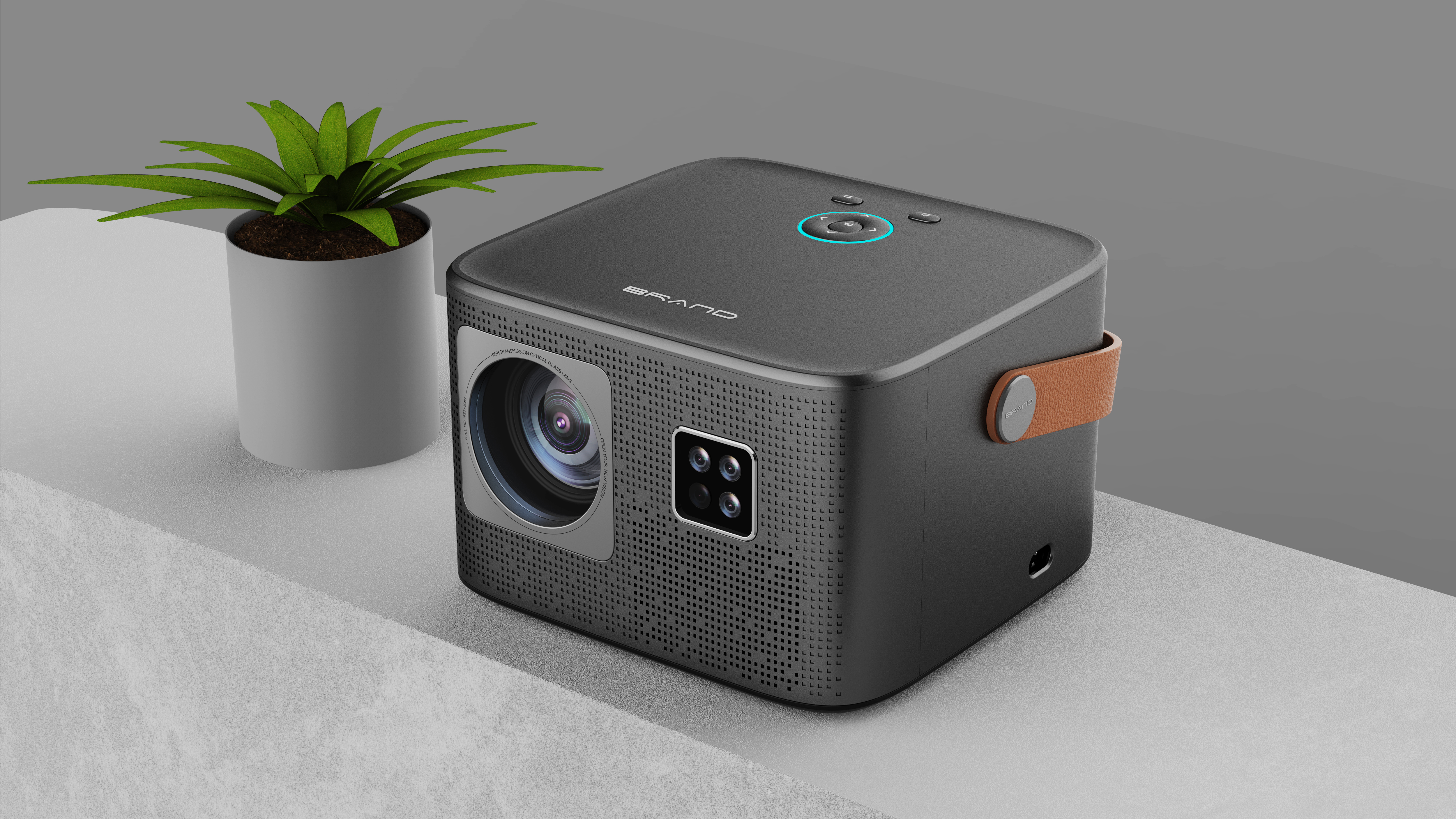 Projector, projector, home, texture, leather，