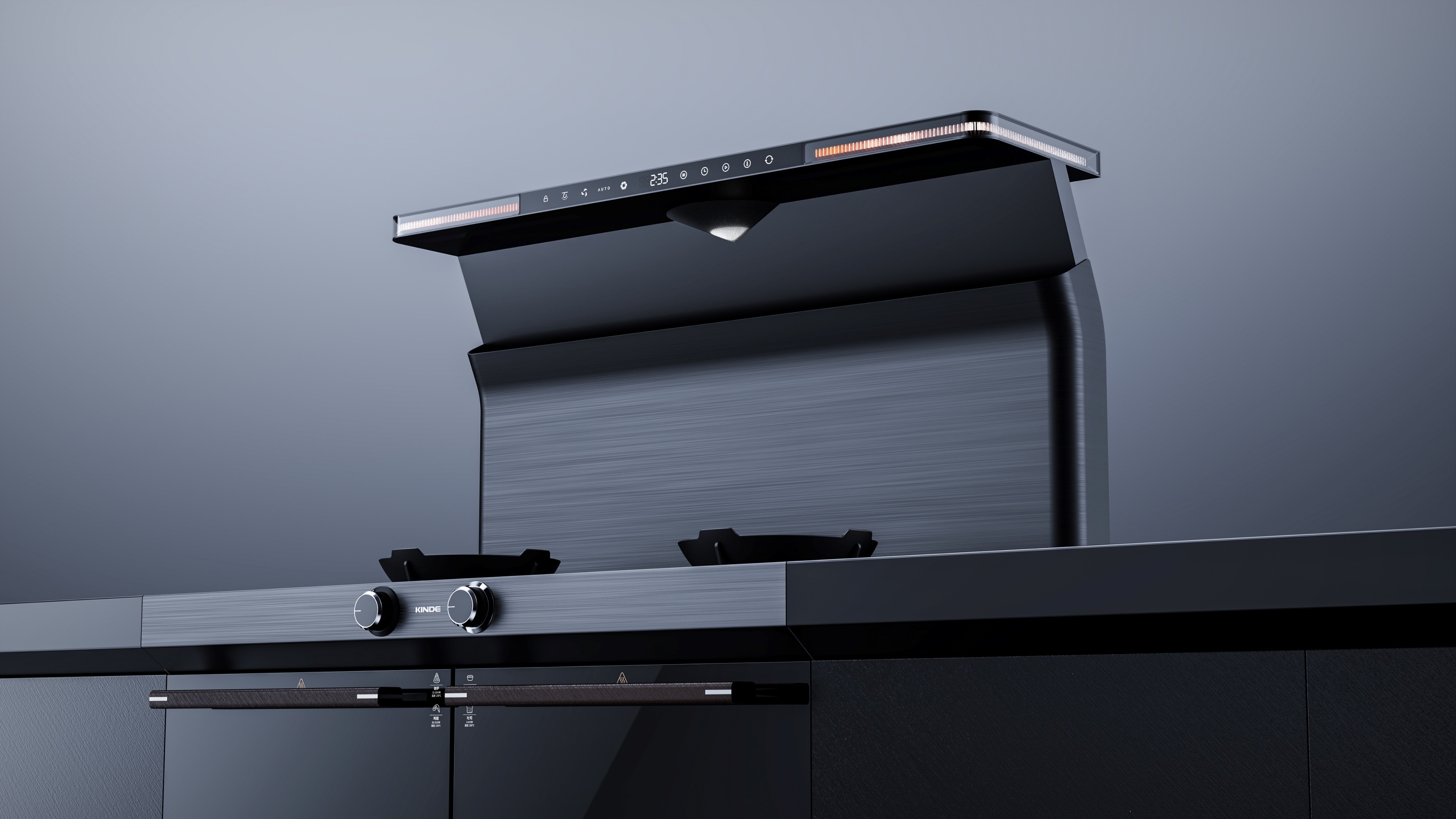 TOALL Convex and Concave Design，Integrated stove，