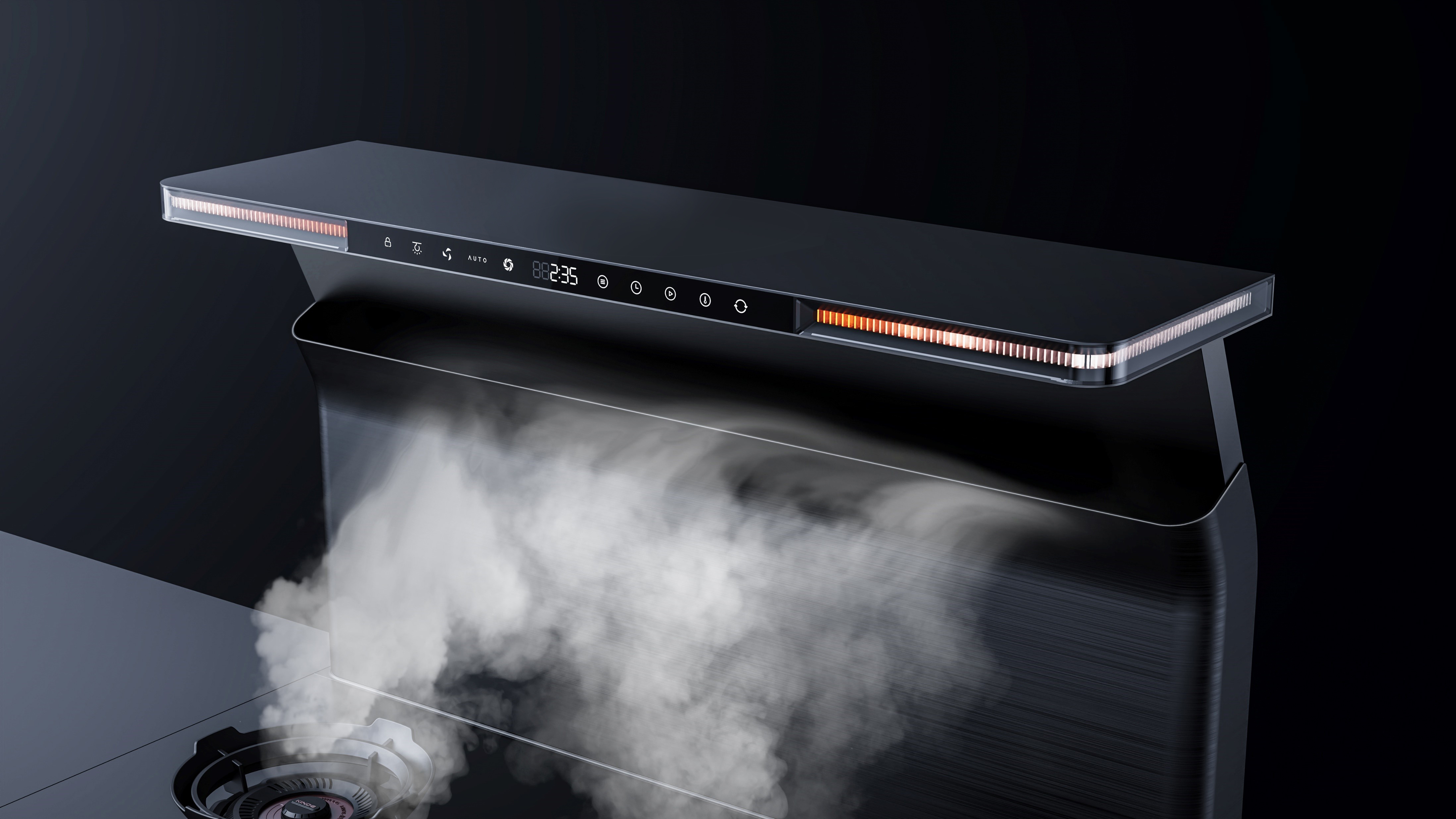 TOALL Convex and Concave Design，Integrated stove，