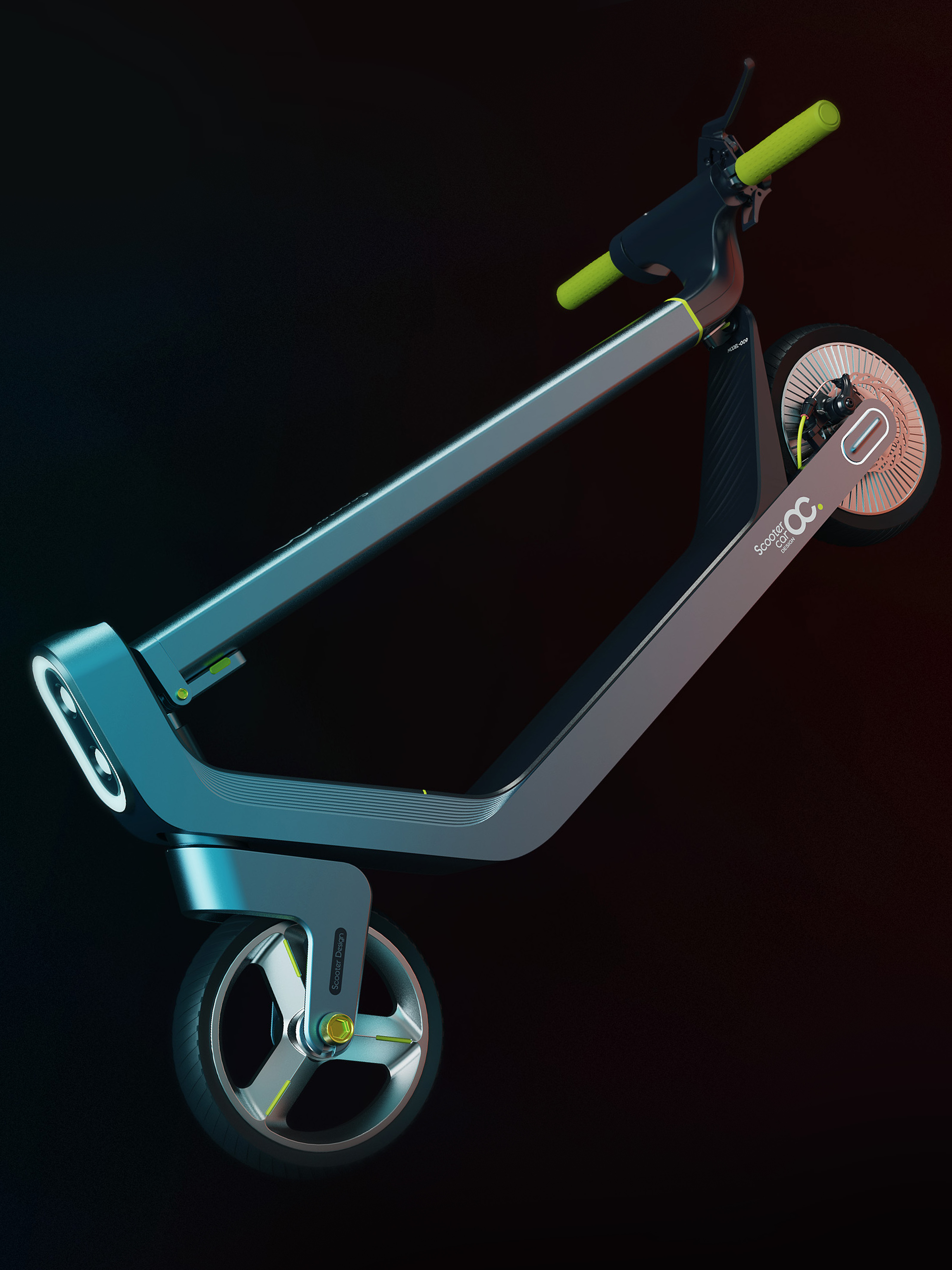 Electric scooter，industrial design，Transportation tools，