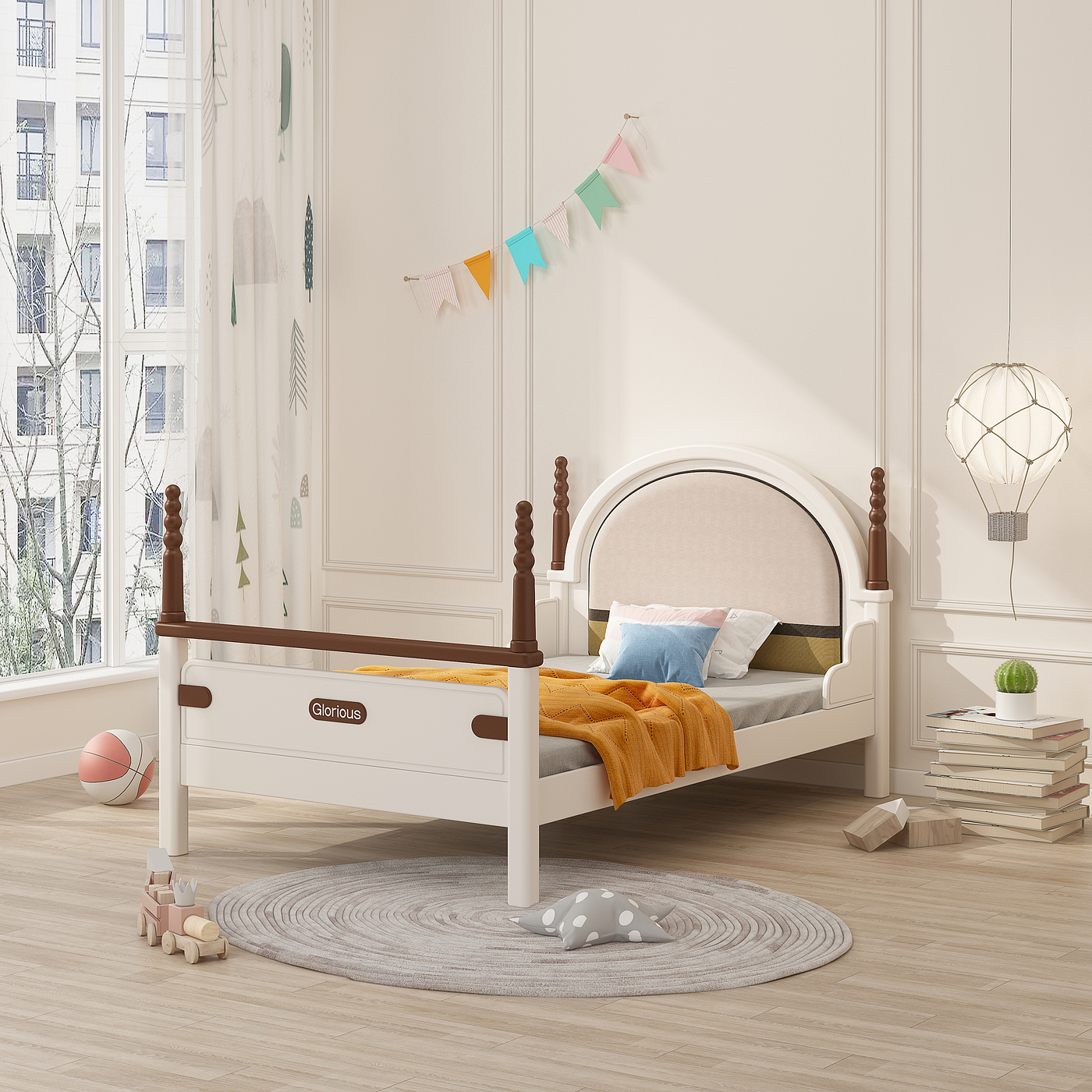 children，Children's furniture，European Furniture ，Children's high and low bed，Children bed，Furniture home，