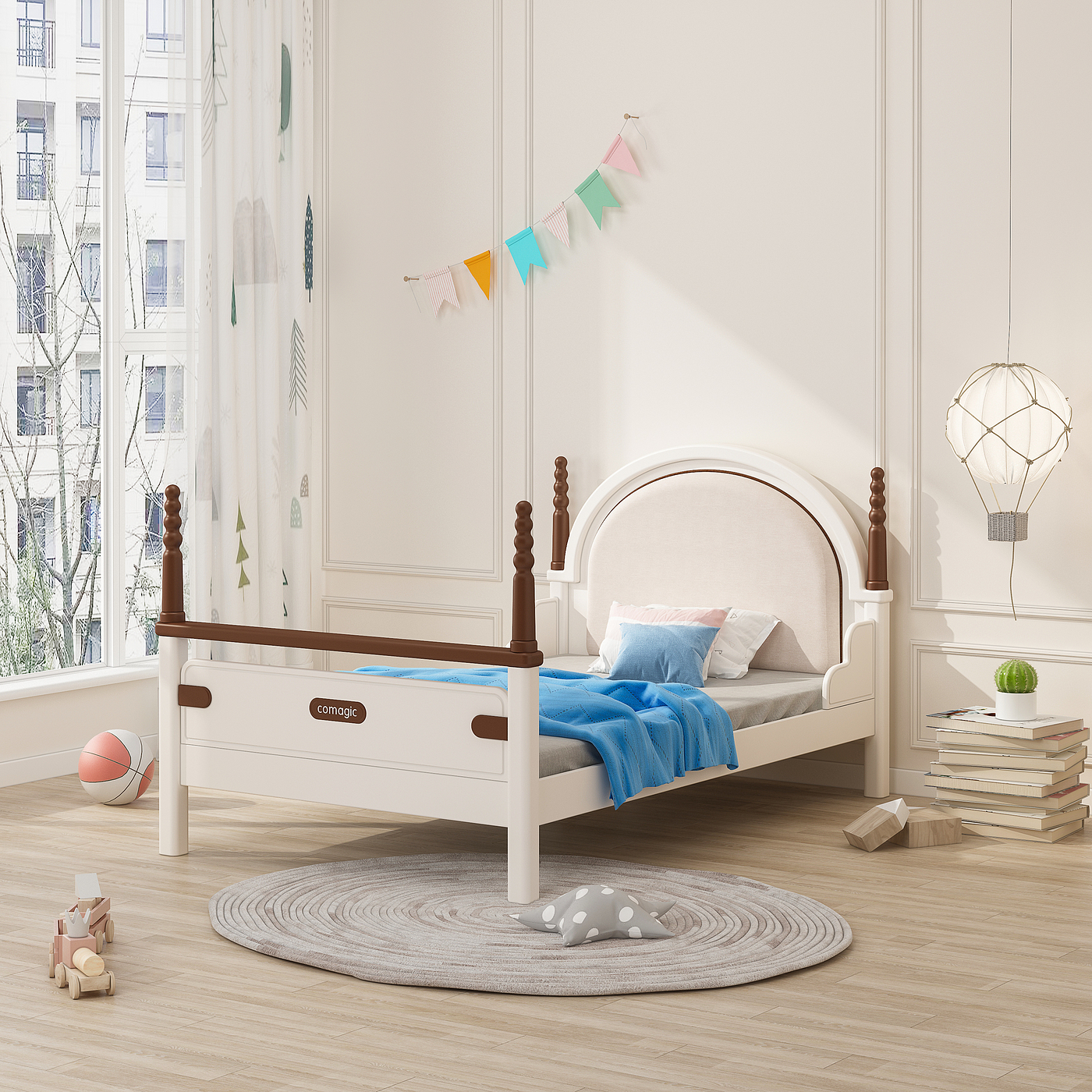 children，Children's furniture，European Furniture ，Children's high and low bed，Children bed，Furniture home，