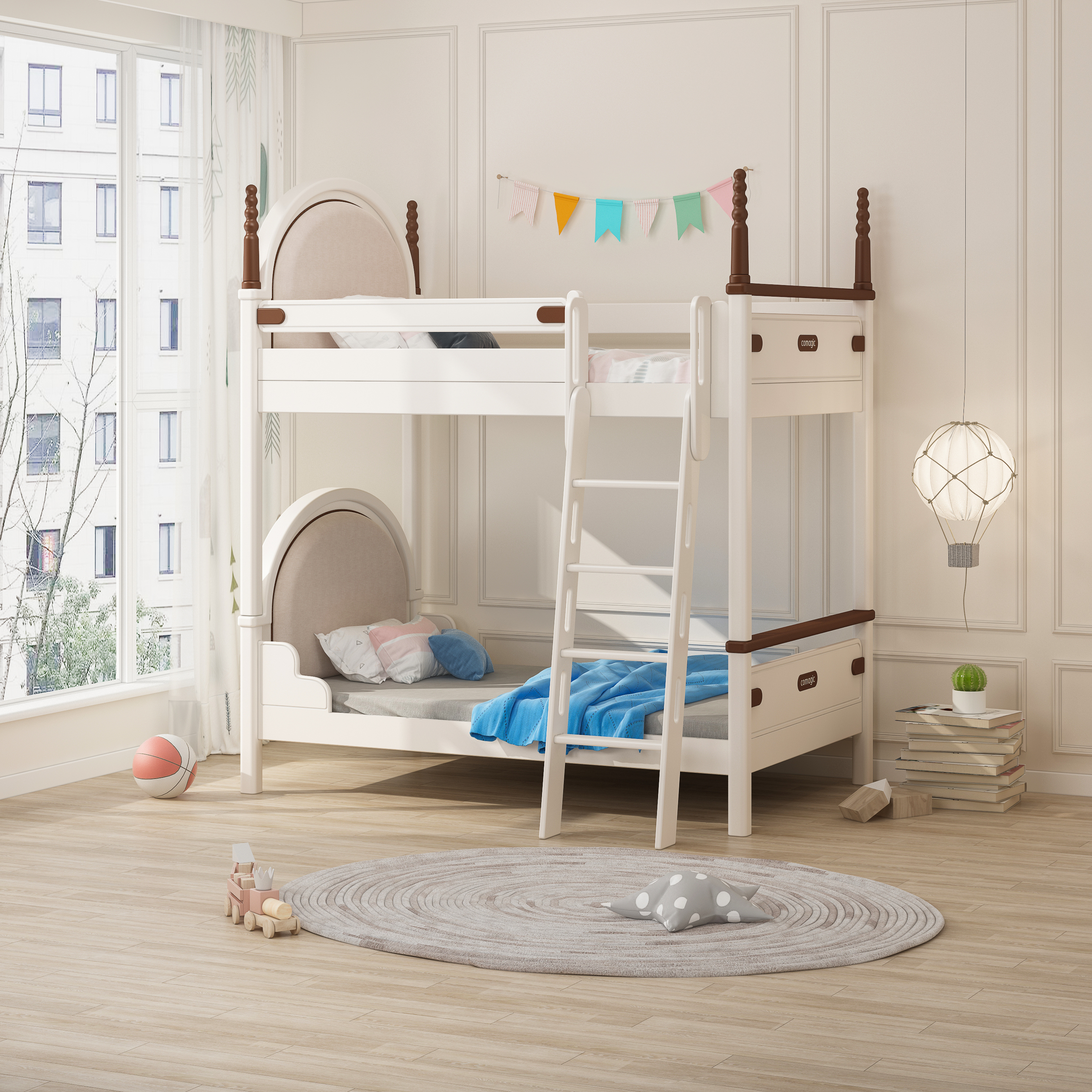 children，Children's furniture，European Furniture ，Children's high and low bed，Children bed，Furniture home，