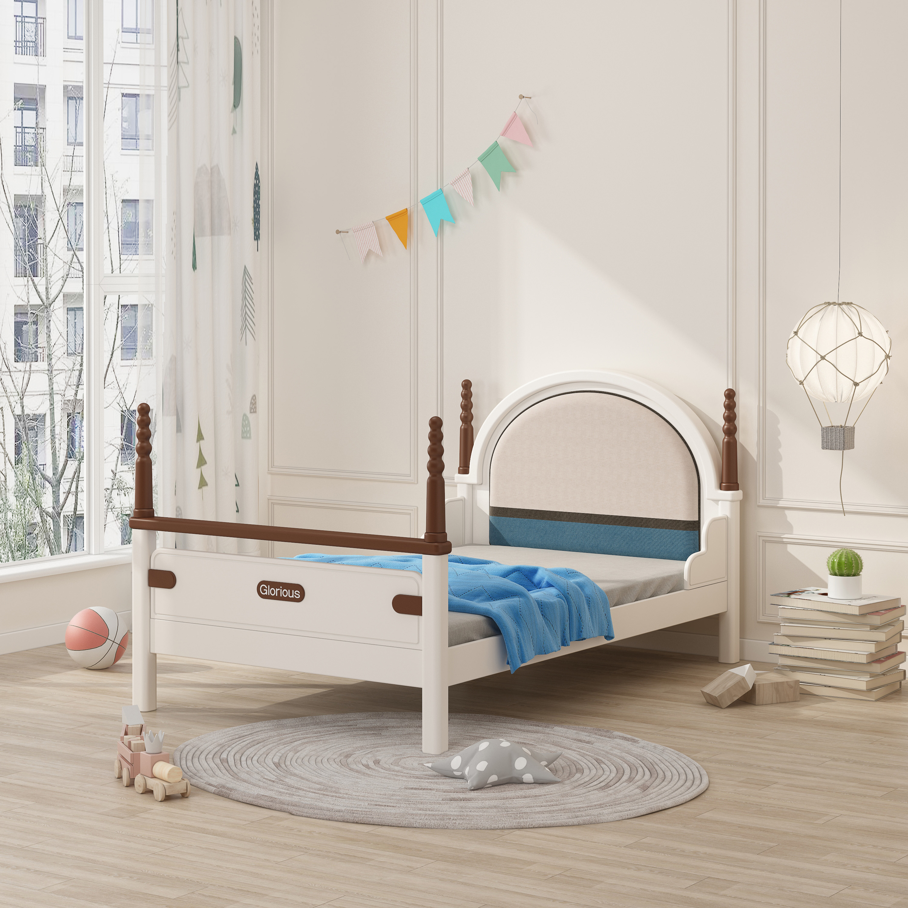children，Children's furniture，European Furniture ，Children's high and low bed，Children bed，Furniture home，