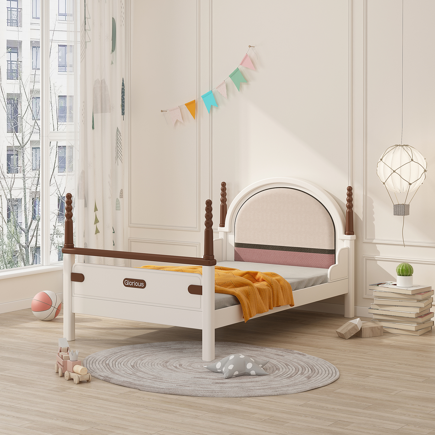 children，Children's furniture，European Furniture ，Children's high and low bed，Children bed，Furniture home，