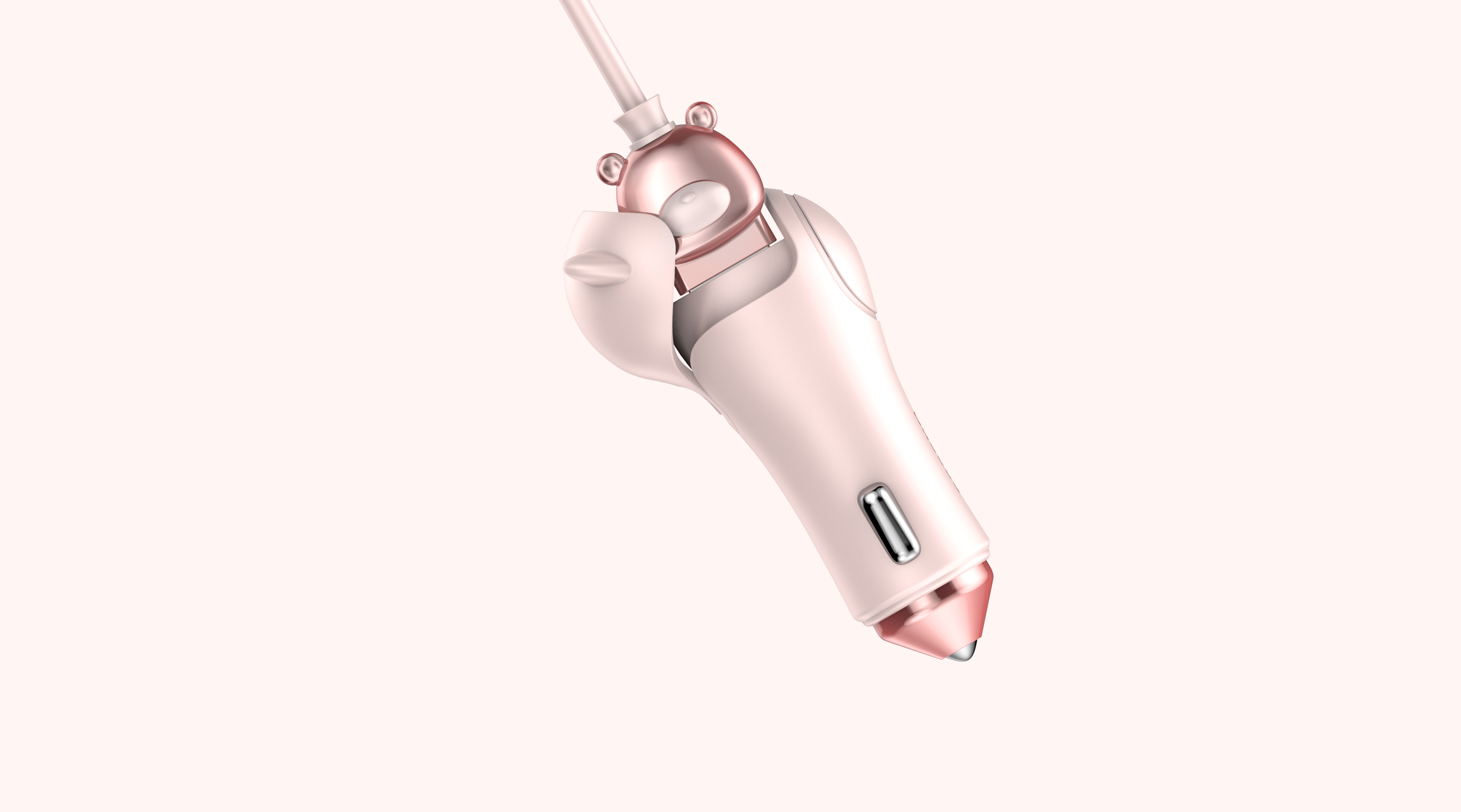 usb，Car charging，lovely，industrial design，