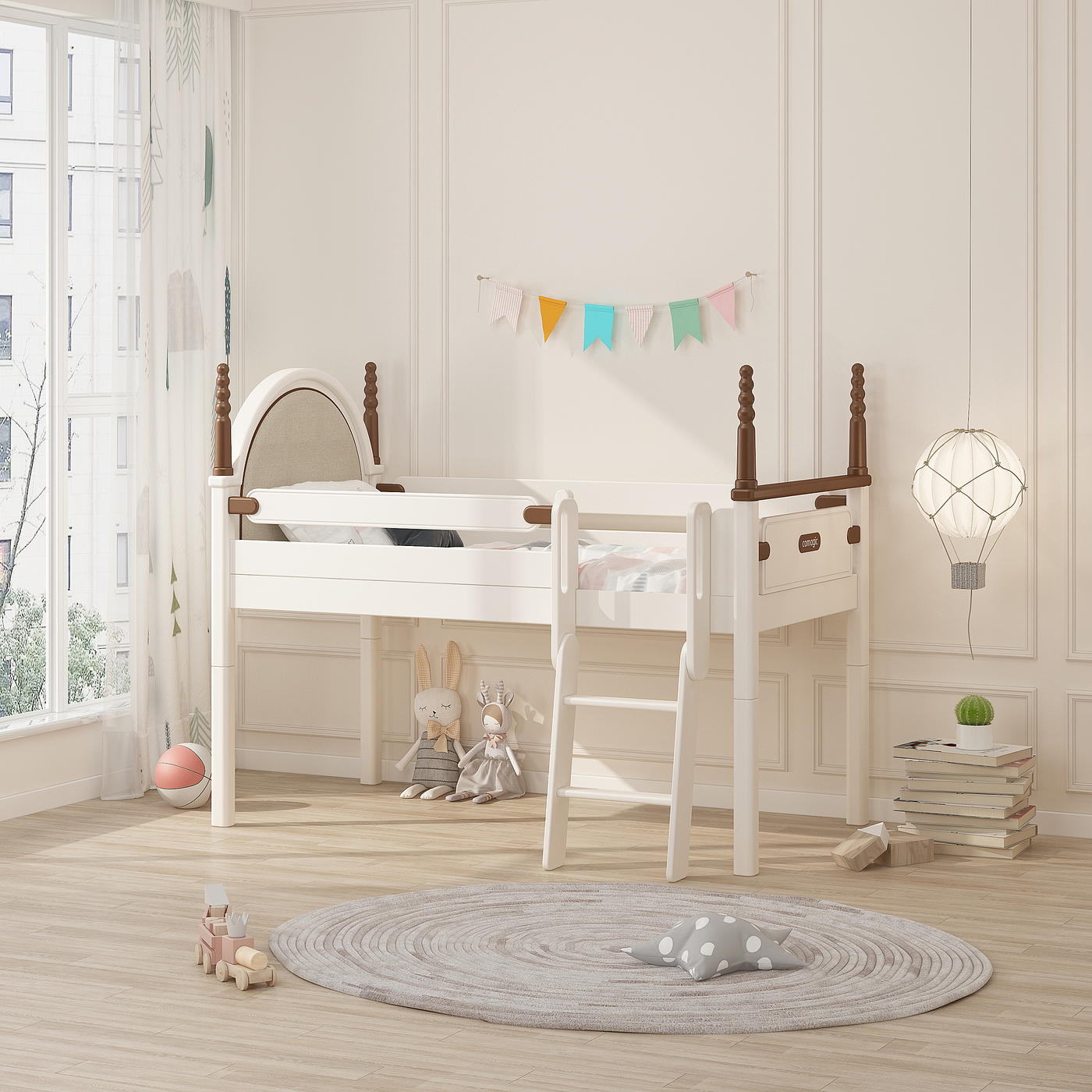 children，Children's furniture，European Furniture ，Children's high and low bed，Children bed，Furniture home，