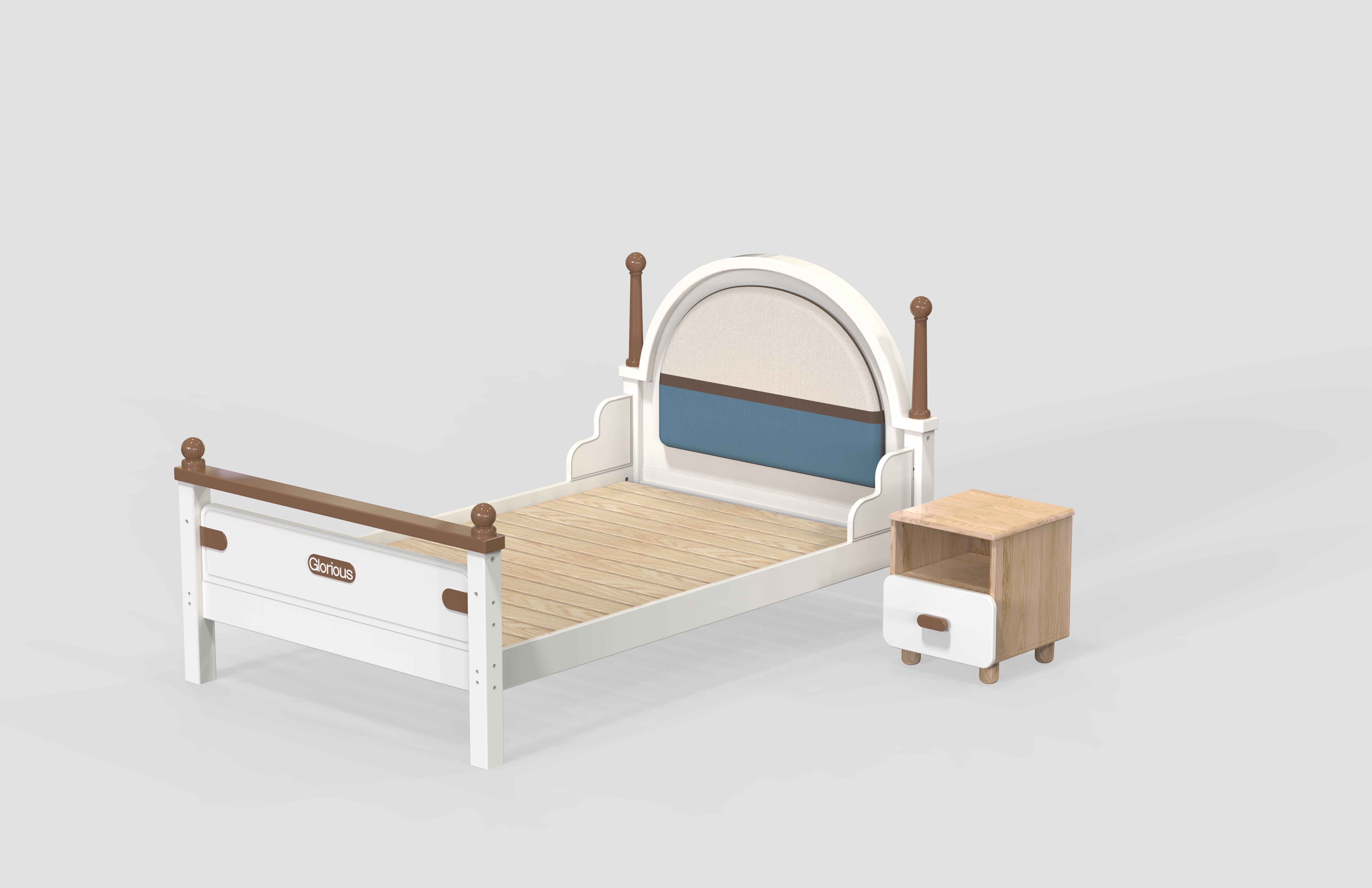 children，Children's furniture，European Furniture ，Children's high and low bed，Children bed，Furniture home，