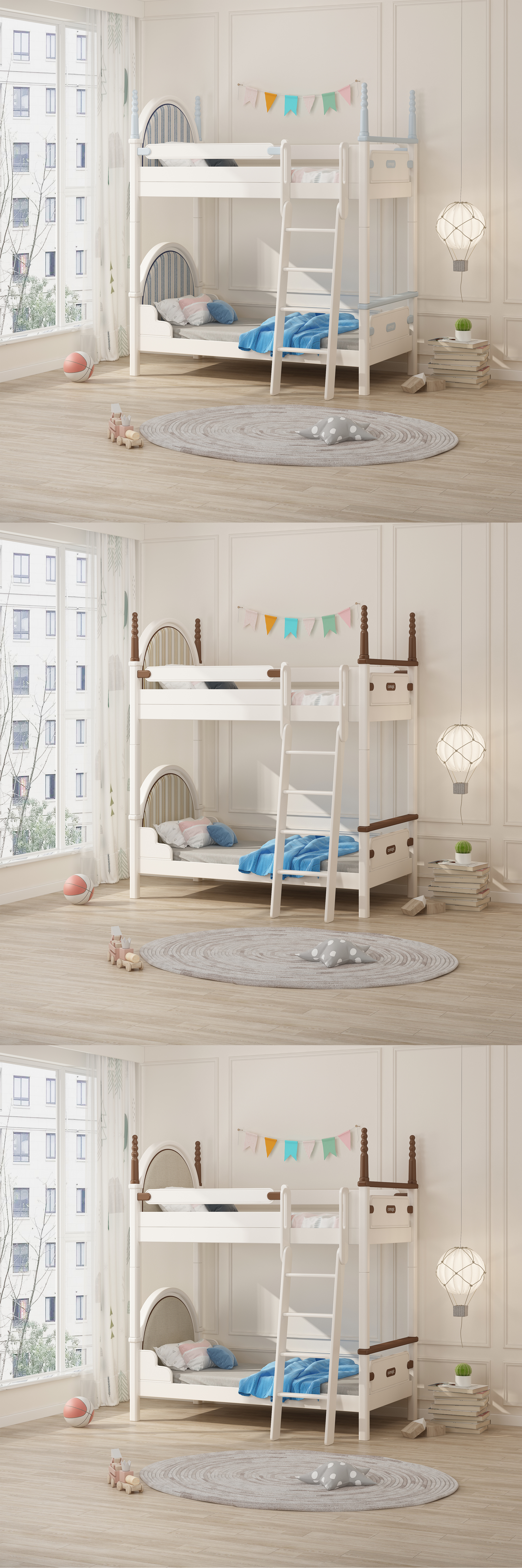 children，Children's furniture，European Furniture ，Children's high and low bed，Children bed，Furniture home，