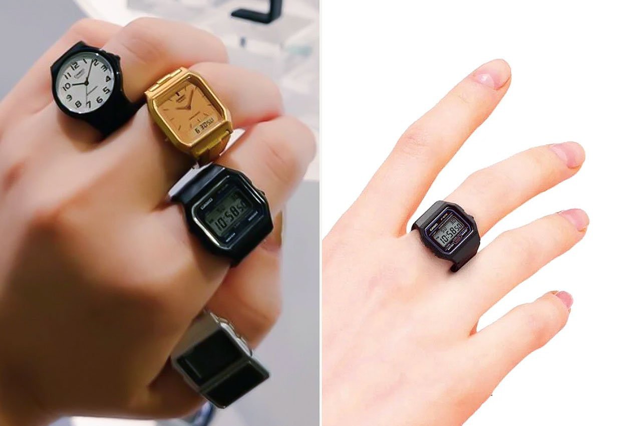 卡西欧，手表，戒指，日本计时遗产，微型，
