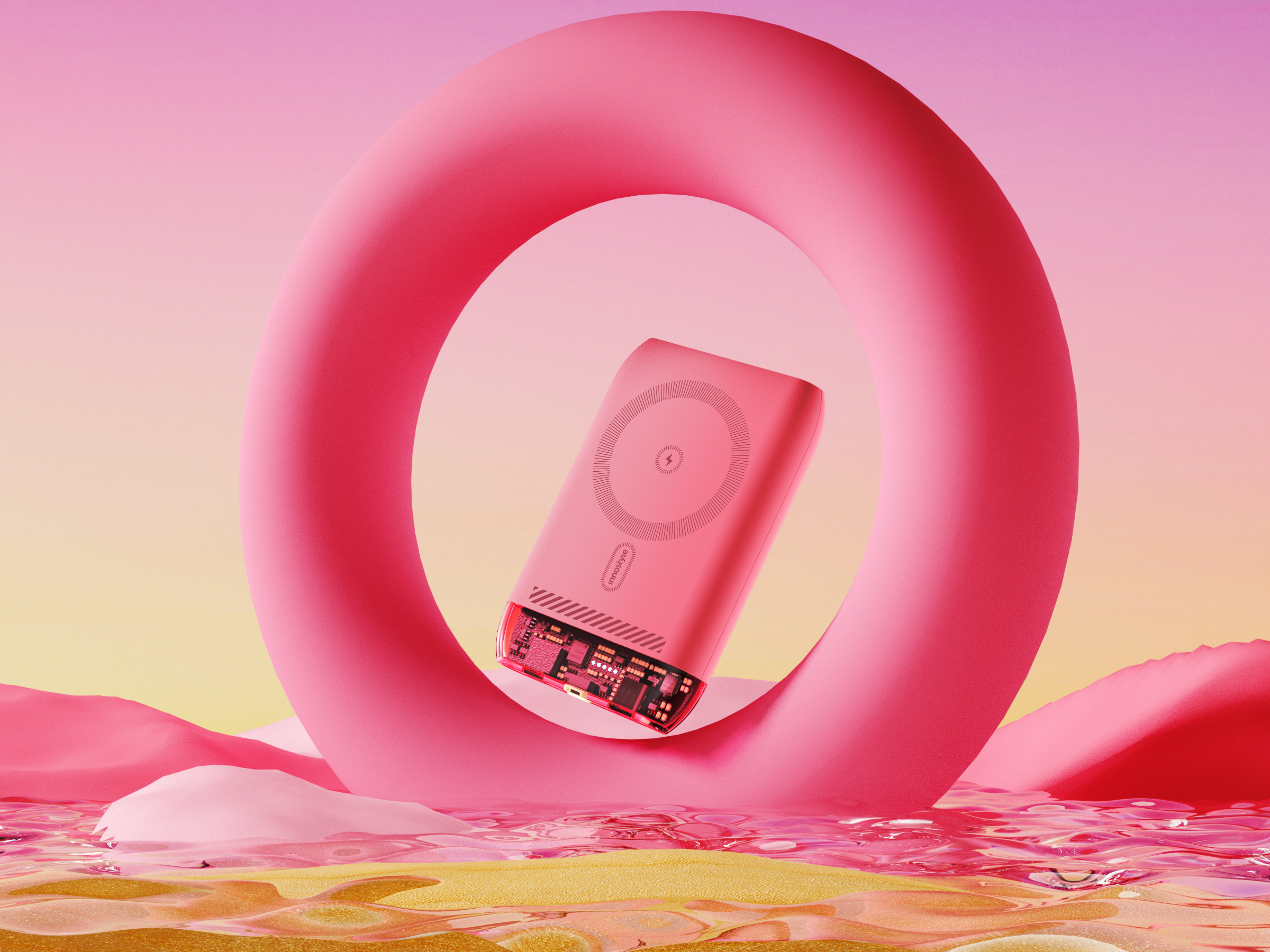 portable battery，Dopamine Wear，Dopamine color，Cyberpunk charging treasure，Cool tide，Trendy men and women，portable source，