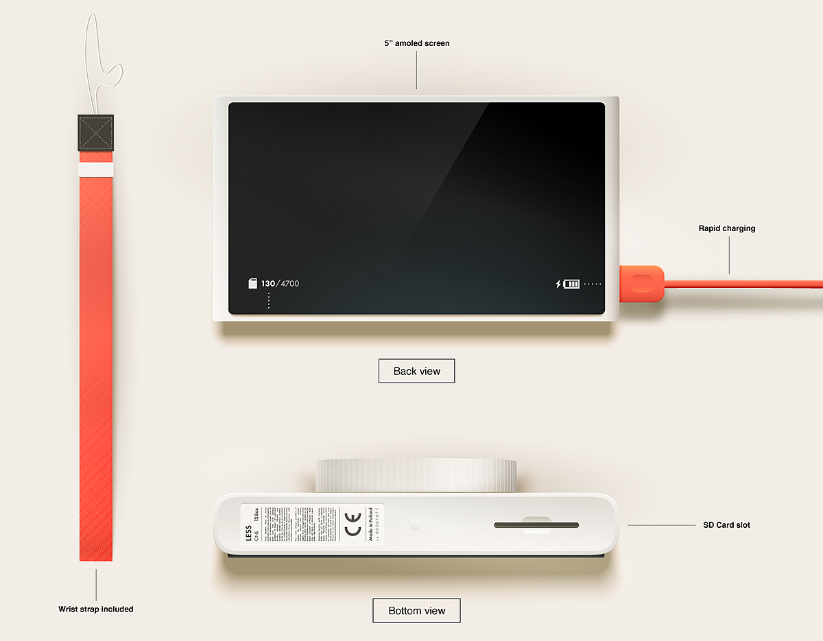 Less One，照相机，概念设计，