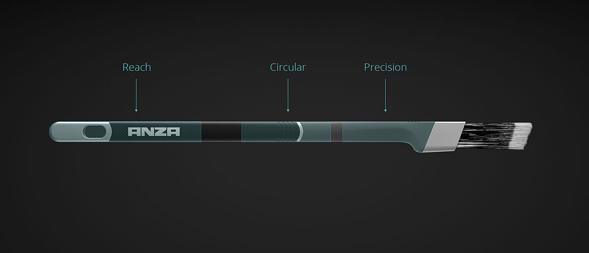 2017 red dot，Platinum Precise，Brush design，