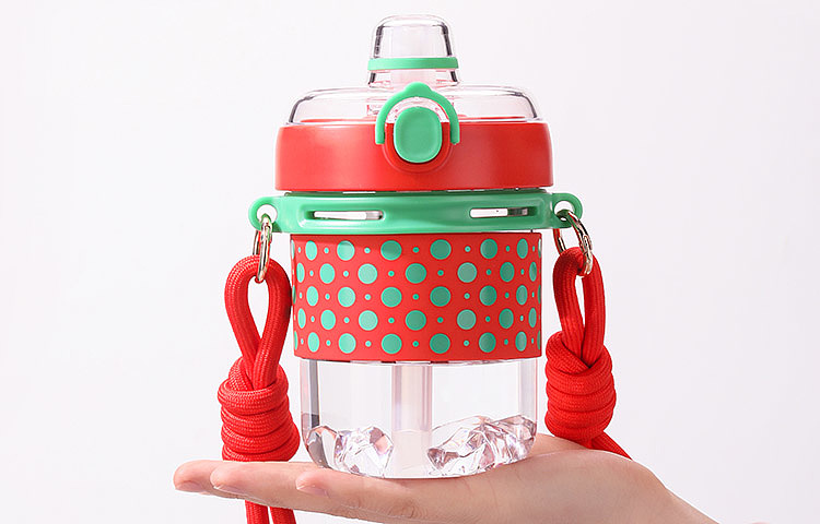 Girls Cute Water Cup，Tritan，560ML，High color value cup，