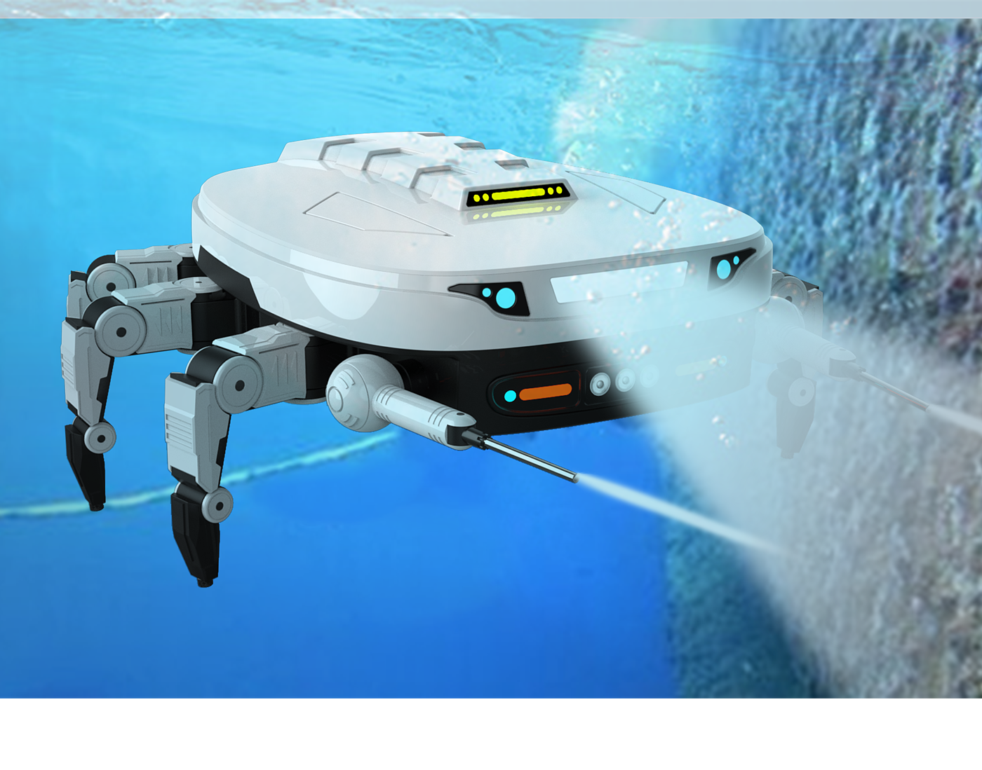 Underwater，clean，robot，