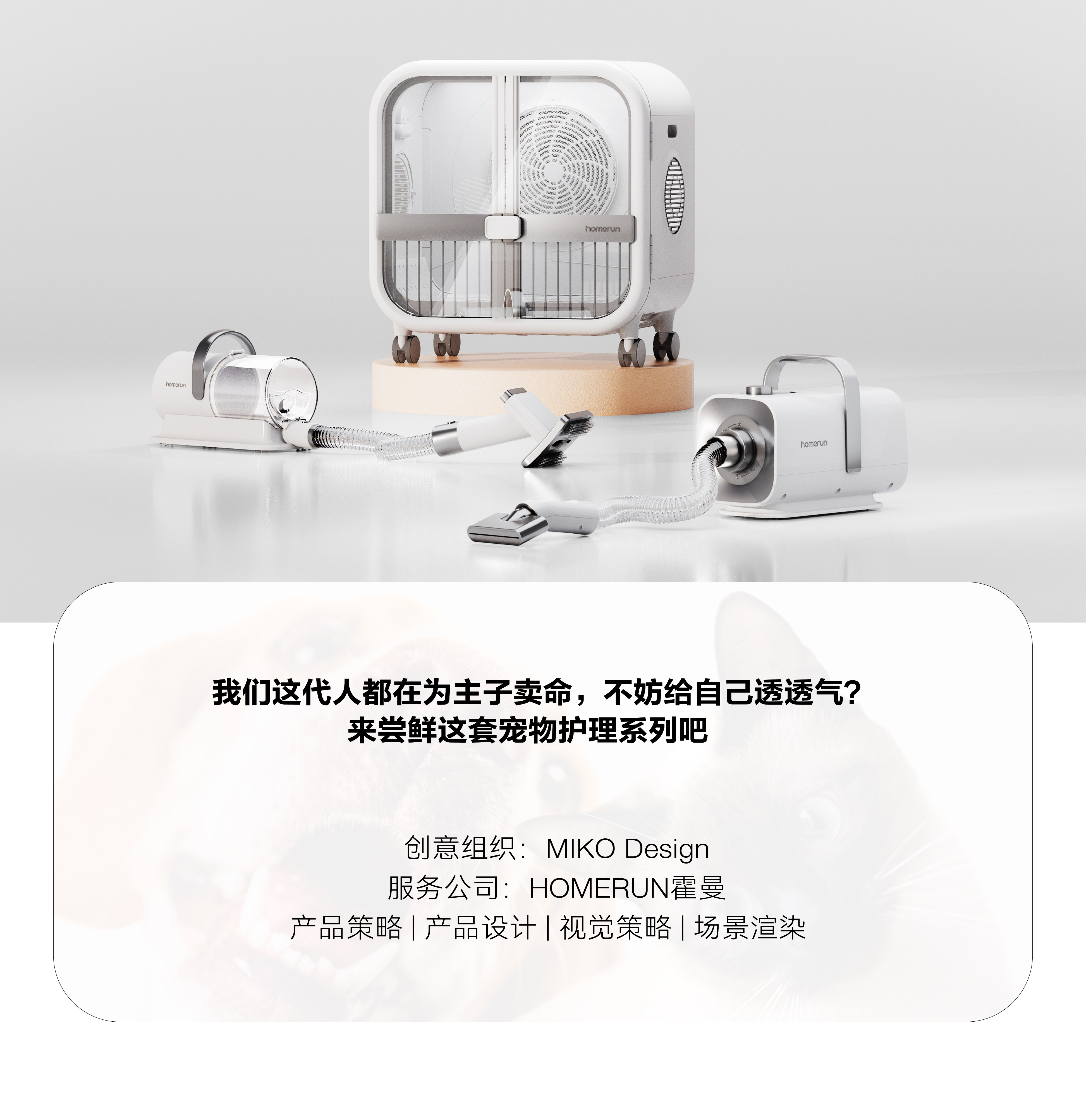 industrial design，product design，Visual design，Structural design，Pet Supplies & Pet，Pet hairer，Pet dryer，Pet water blower，