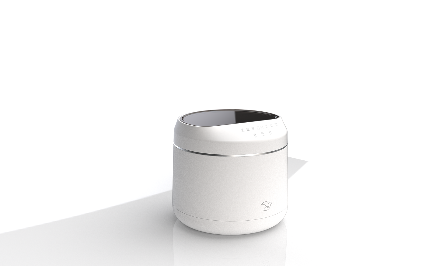 Mini washing machine，geometric circle，Minimalist，Simplicity，white，