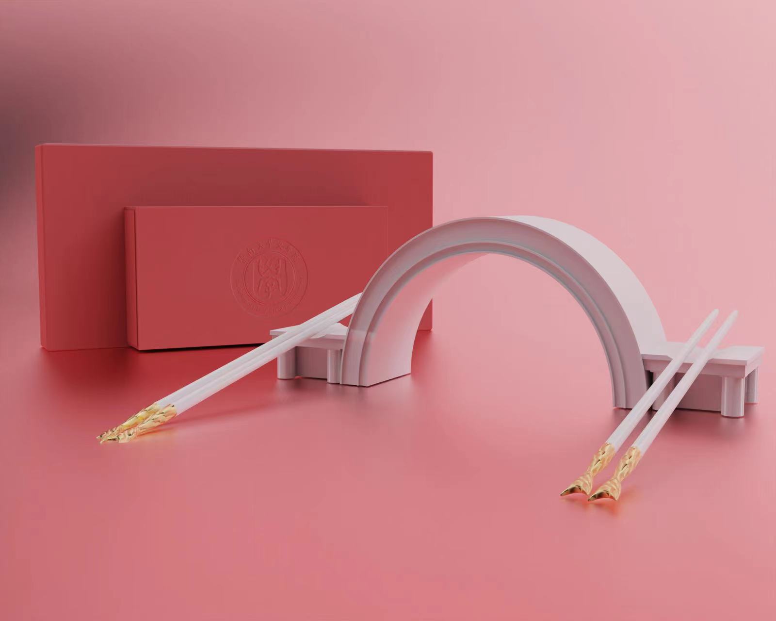 packing design，chopsticks，keyshot，rhino，