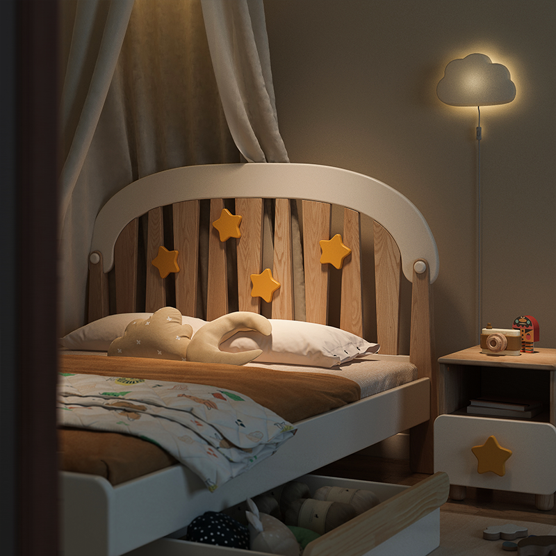 Children bed，Home furniture，single bed，originality，Children's furniture，