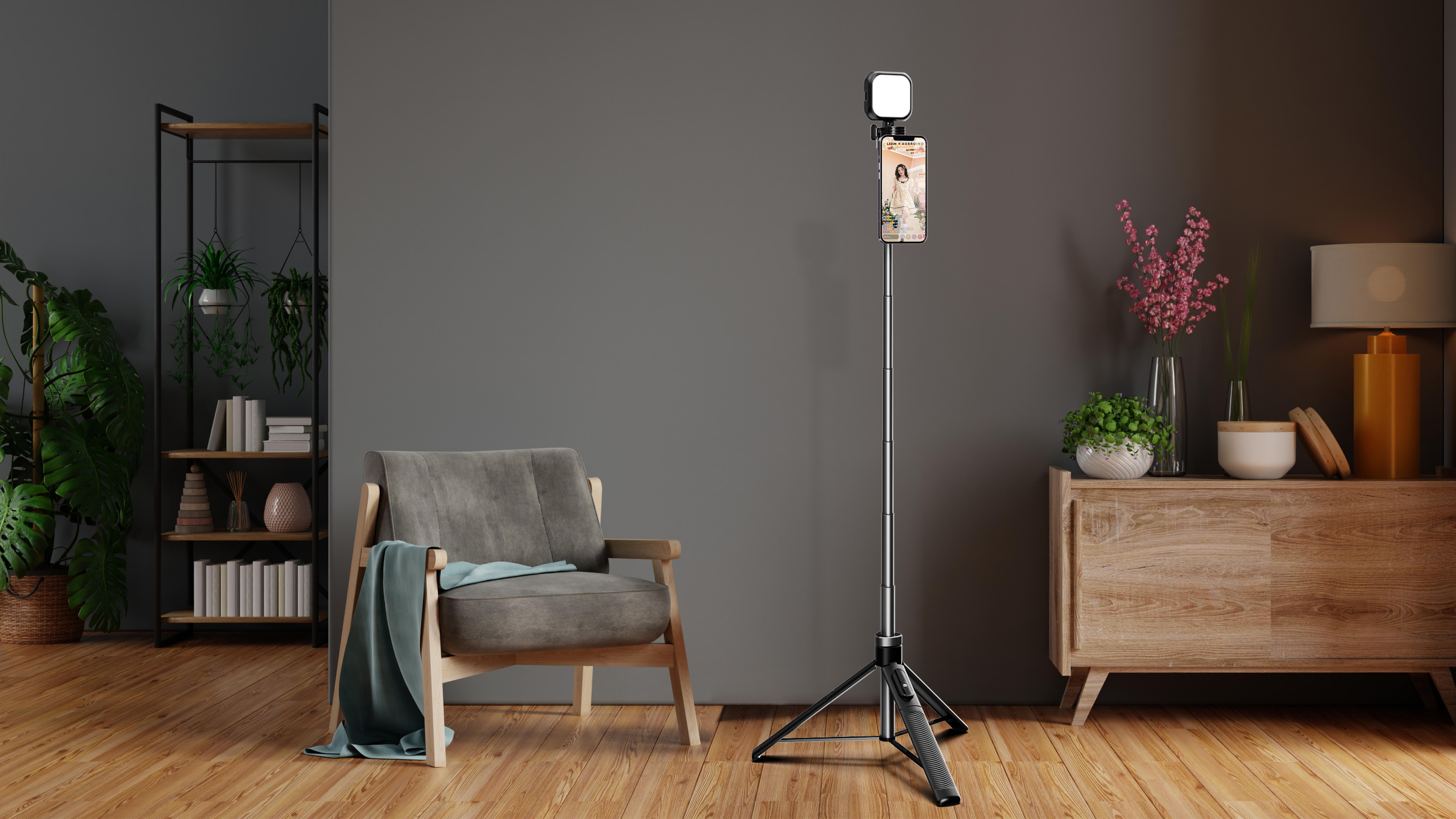 Floor selfie stick, recommended handheld device, desktop stand，