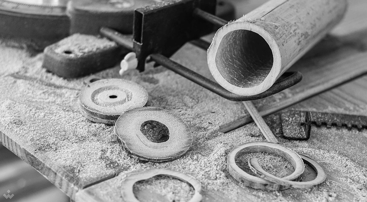 Bamboo，Flowerpot，manual，Vietnam，